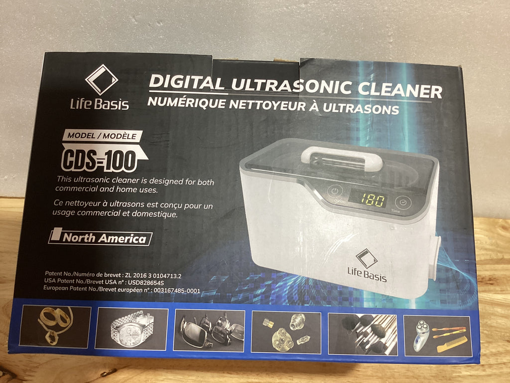 Limpiador Ultrasónico LifeBasis 45kHz 600ml — Profesional con Temporizador Digital para Joyas, Relojes, Lentes y Más