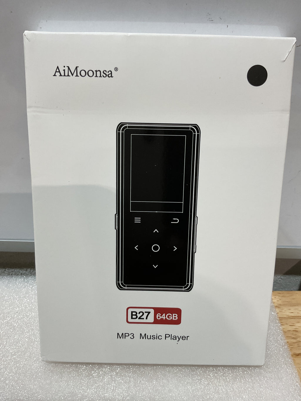 Reproductor MP3 AiMoonsa 64GB con Bluetooth 5.2 — Parlante HD, Radio FM, Grabadora y Audífonos Incluidos