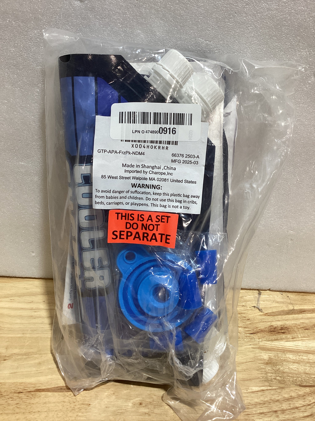Paquetes de Hielo Reutilizables C.S. Brand | 4 Unidades 10x10" | Enfriamiento hasta -8°C