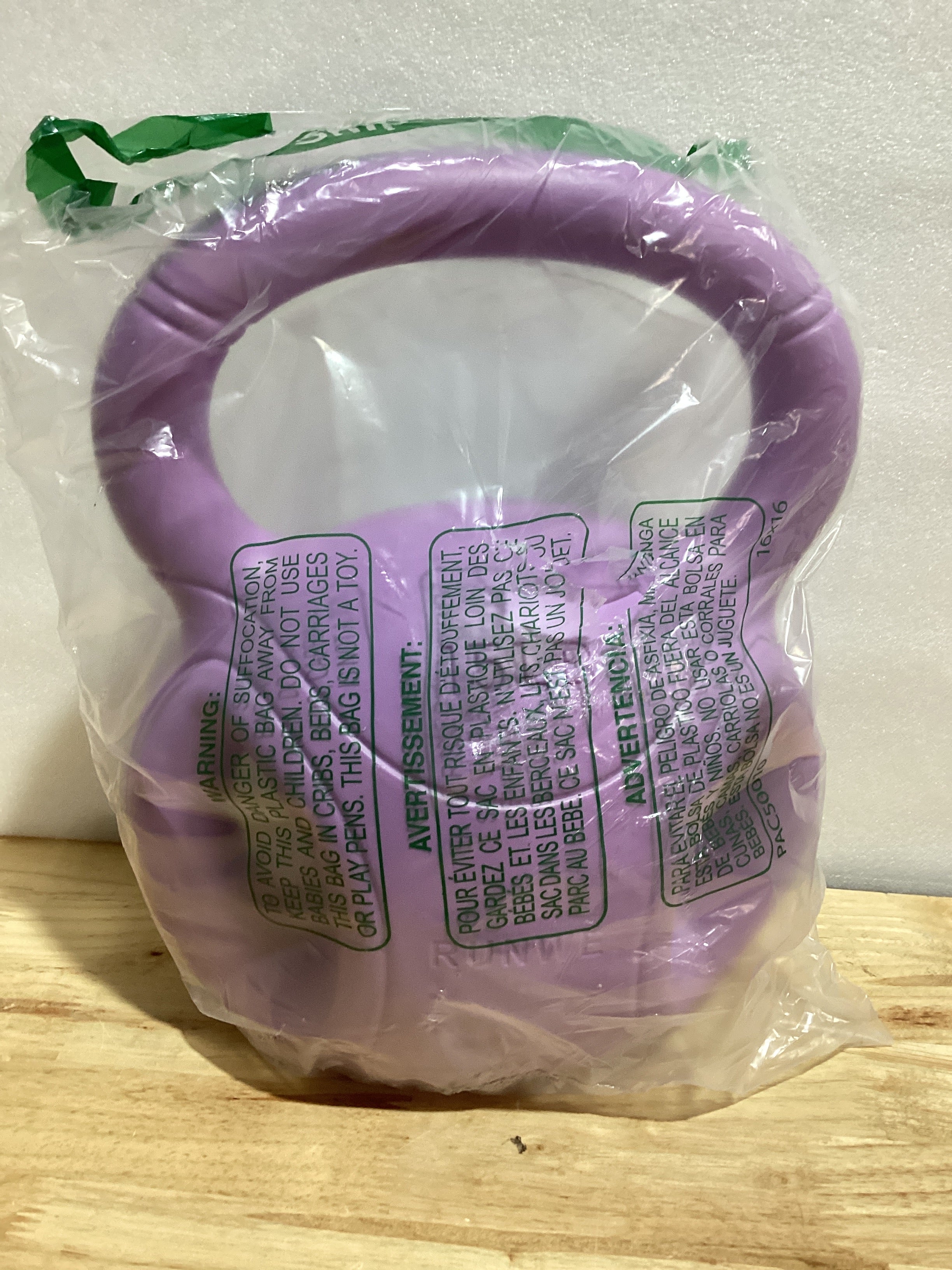 Kettlebell 15 lb con Tres Agarres — Color Púrpura, Para Mujer y Hombre, Entrenamiento en Casa y Gimnasio