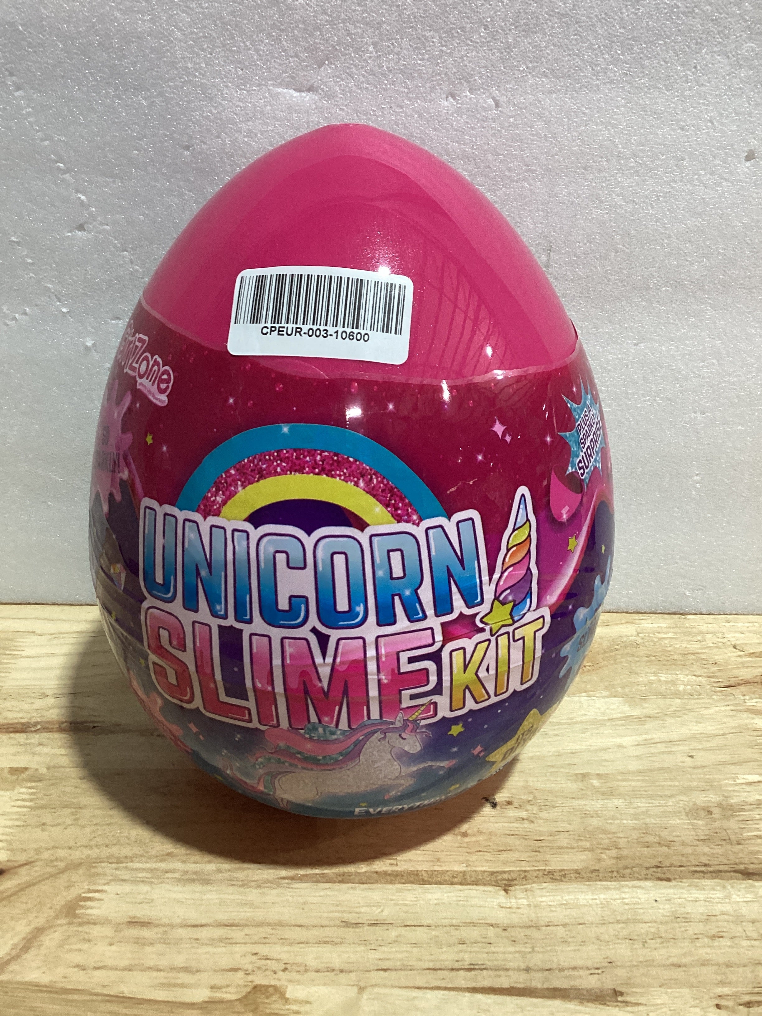 Kit para hacer slime con forma de huevo de unicornio brillante de GirlZone. ¡Todo en un huevo grande para crear muchos tipos diferentes de slime! Regalos de cumpleaños fantásticos para niñas.