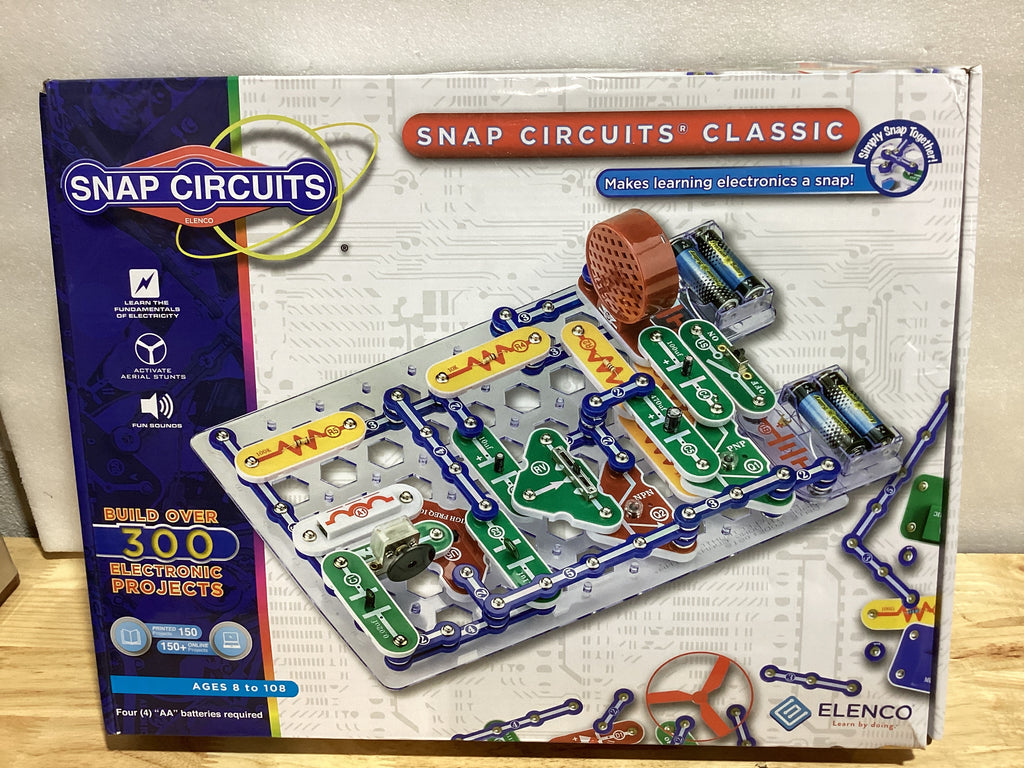 Kit de Electrónica Snap Circuits Classic SC-300 — Más de 300 Proyectos, Manual a Color, Juguete STEM Para Niños 8+