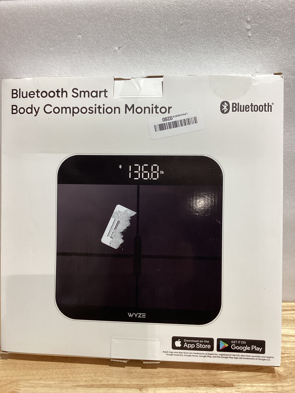 Wyze Smart Scale X – Báscula Inteligente Digital | Peso, IMC, Grasa, Masa Muscular y Ritmo Cardíaco | Sincroniza con Apps | Negra