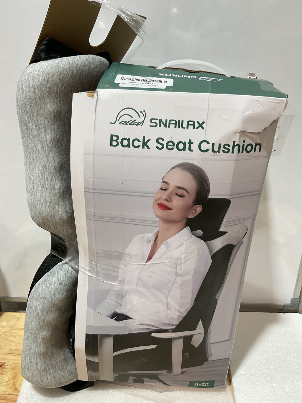 Almohada Lumbar de Memory Foam – Cojín Ortopédico para Silla de Oficina y Auto