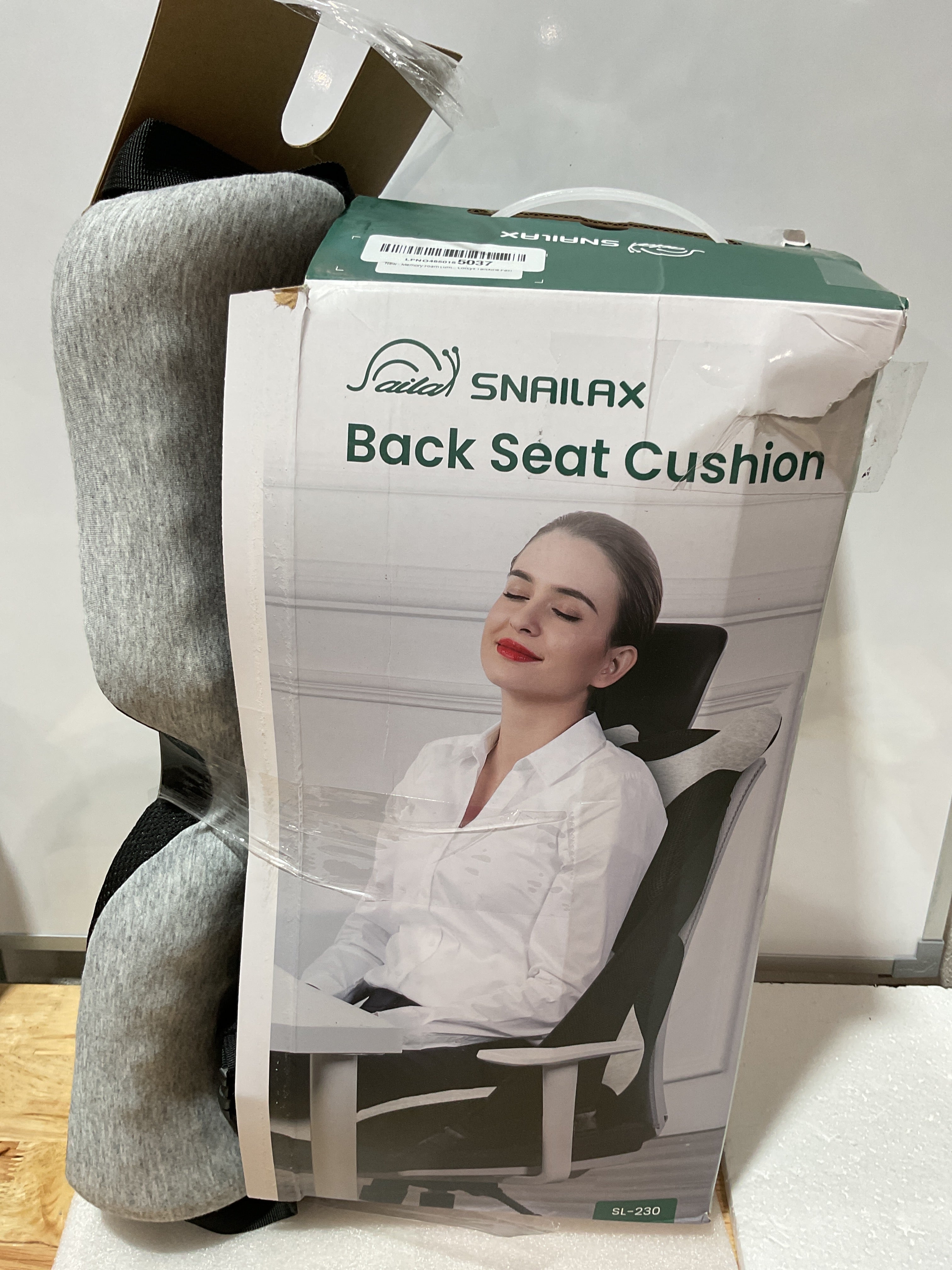 Almohada Lumbar de Memory Foam – Cojín Ortopédico para Silla de Oficina y Auto