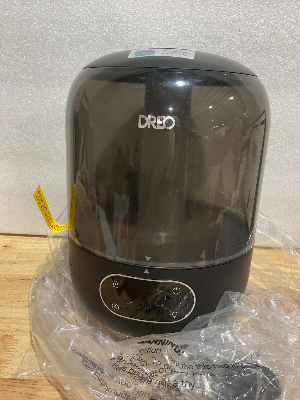 Humidificador DREO 3L Ultrasónico Negro | 30H, 26dB, Sensor de Humedad y Luz Nocturna | Bebés y Plantas
