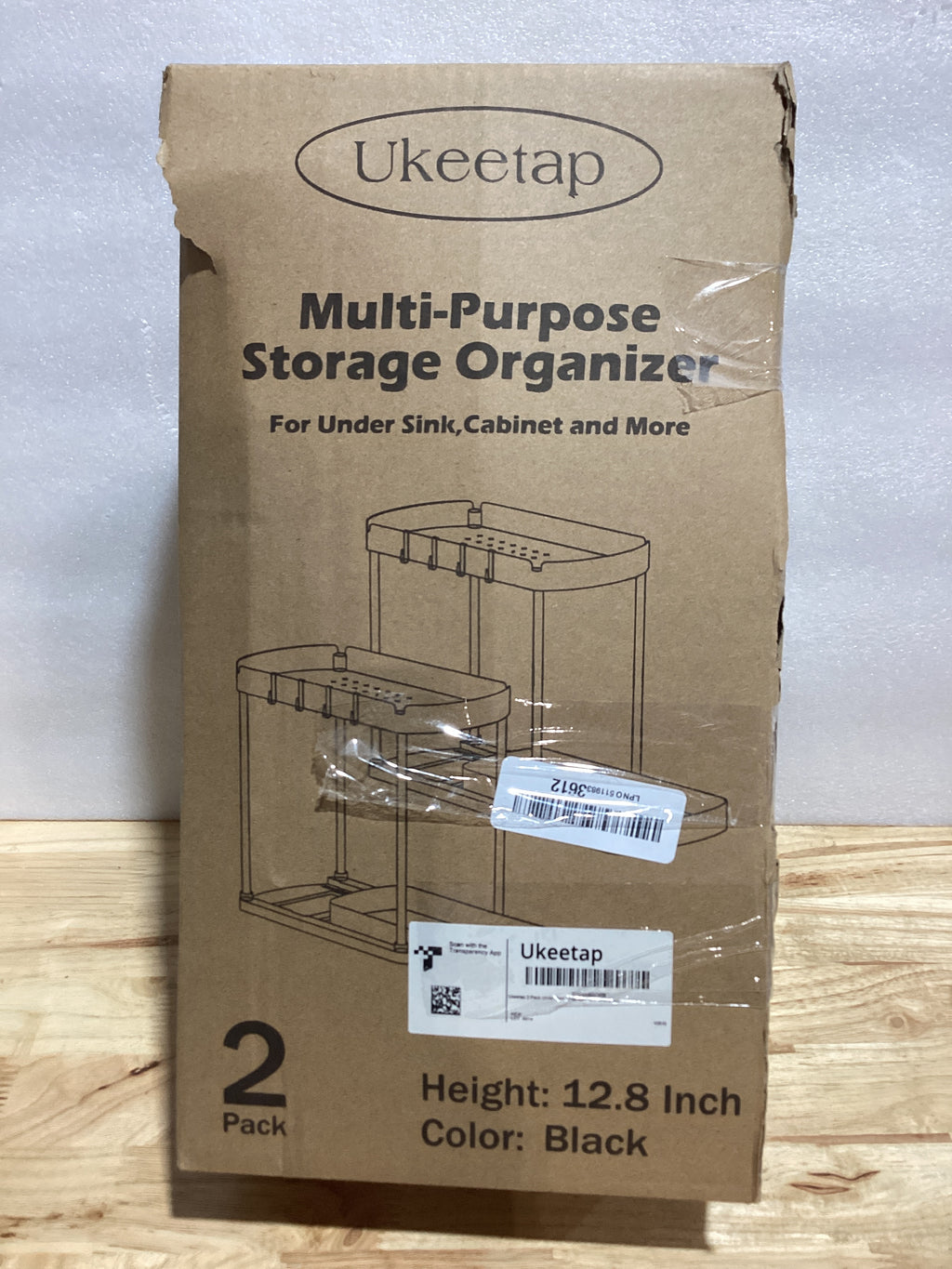 Ukeetap Paquete de 2 organizadores de almacenamiento extraíbles multiusos, organizadores para debajo del fregadero y almacenamiento para baño y cocina, organizadores y almacenamiento debajo