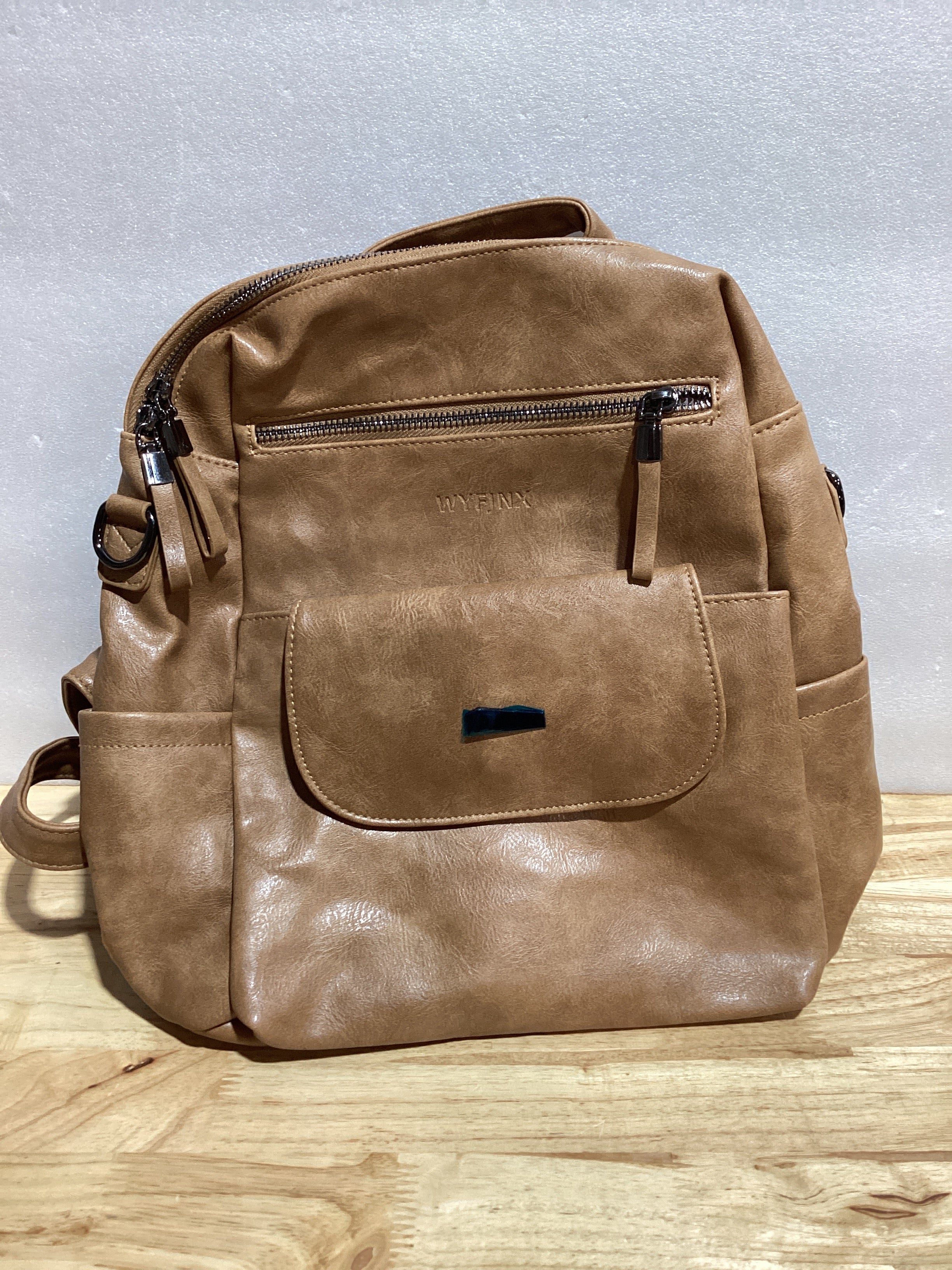 WYFJNX – Mochila Bolso de Cuero PU para Mujer | Diseño Multiusos | Bolso de Hombro y Mochila de Viaje | Color Camel