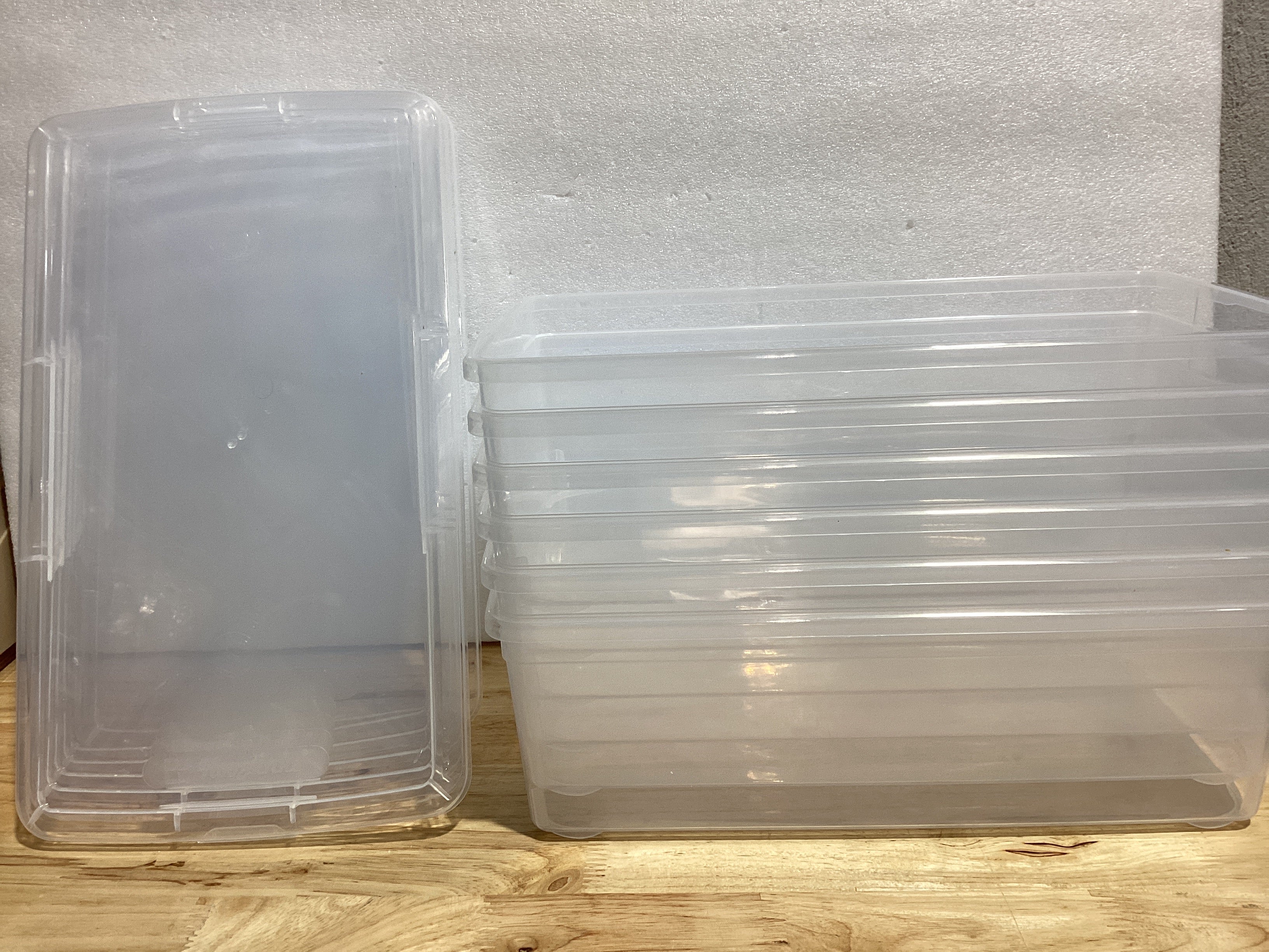 Novelinks Cajas de Almacenamiento Transparentes 6 Qt con Tapa | Apilables | Pack 6 Unidades | Organizador Hogar y Manualidades