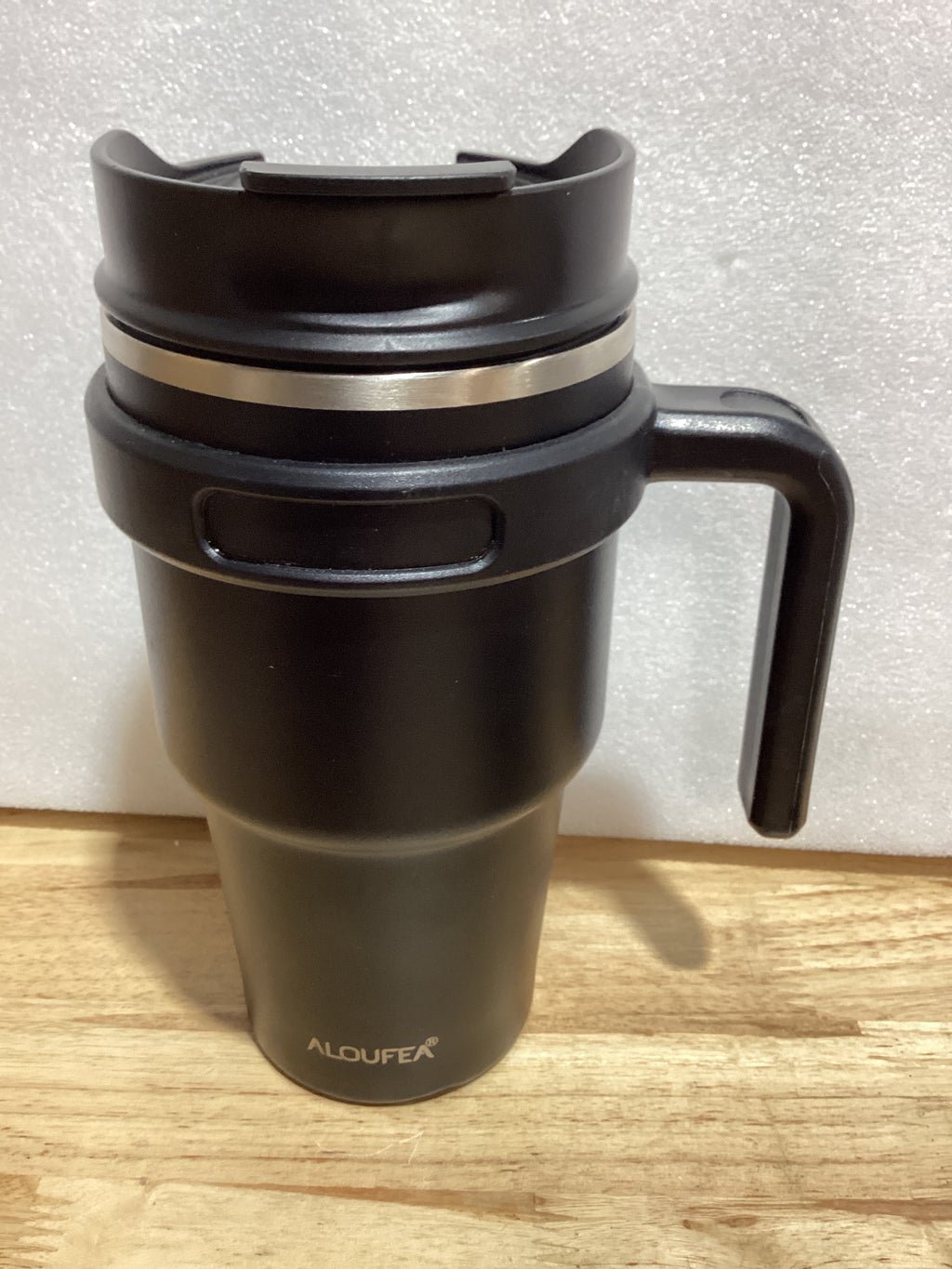Vaso Térmico con Asa 20 oz de Acero Inoxidable – Tapa 2 en 1, Doble Pared al Vacío, Apto para Portavasos