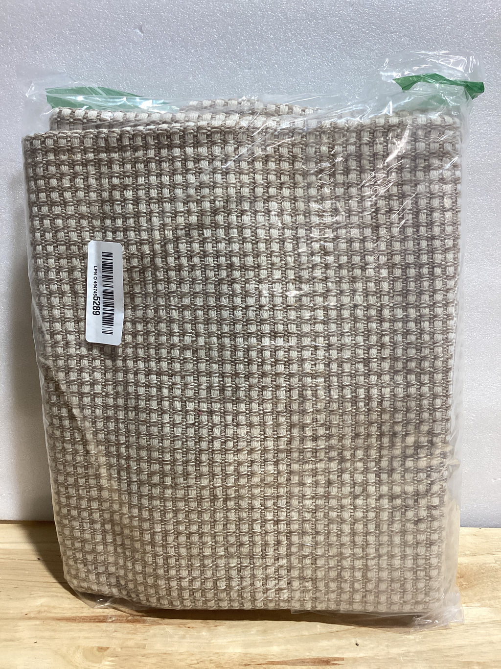 Alfombra de Pasillo KOZYFLY 60x150 cm – Lavable, Antideslizante con Base de Goma | Algodón Marfil y Kaki