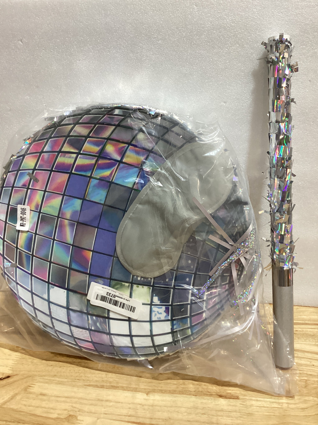 Piñata Disco Ball WERNNSAI 12.2" – Decoración Fiesta Adultos con Bate, Venda y Cuerda | Lulada