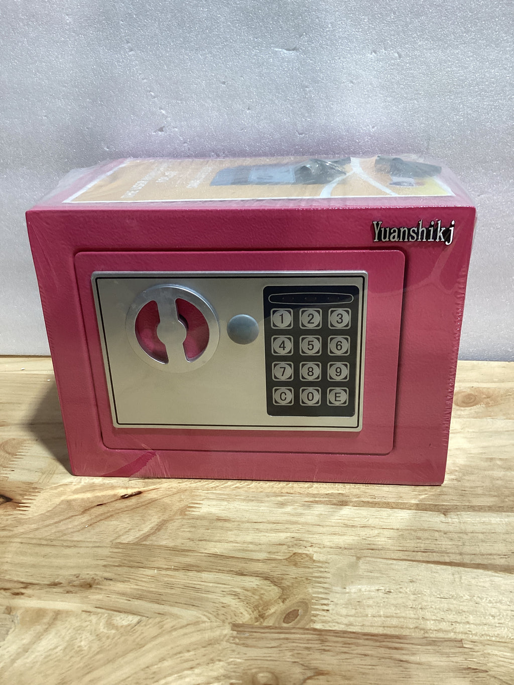 Yuanshikj Caja Fuerte Digital de Seguridad | Teclado Electrónico | Para Hogar, Oficina y Hotel | Joyas, Efectivo y Más | Color Rosa