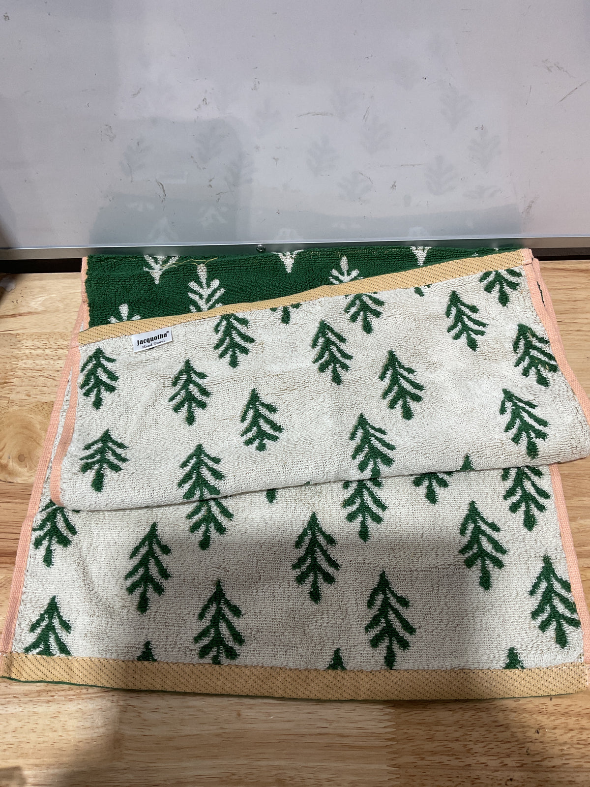 Toallas de Mano Navideñas Jacquotha — Set de 2 | Algodón Decorativo