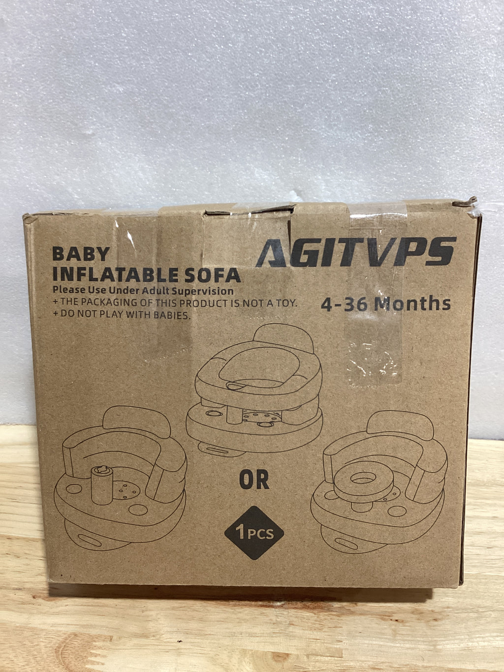 AGITVPS Asiento de bebé inflable mejorado con bandeja para bebés de 3 a 36 meses, asiento de bumbo con bomba de aire integrada con bandeja, silla de bebé, asiento de piso para bebé, aprende a sentarse y alimentar (pilar-oliva)
