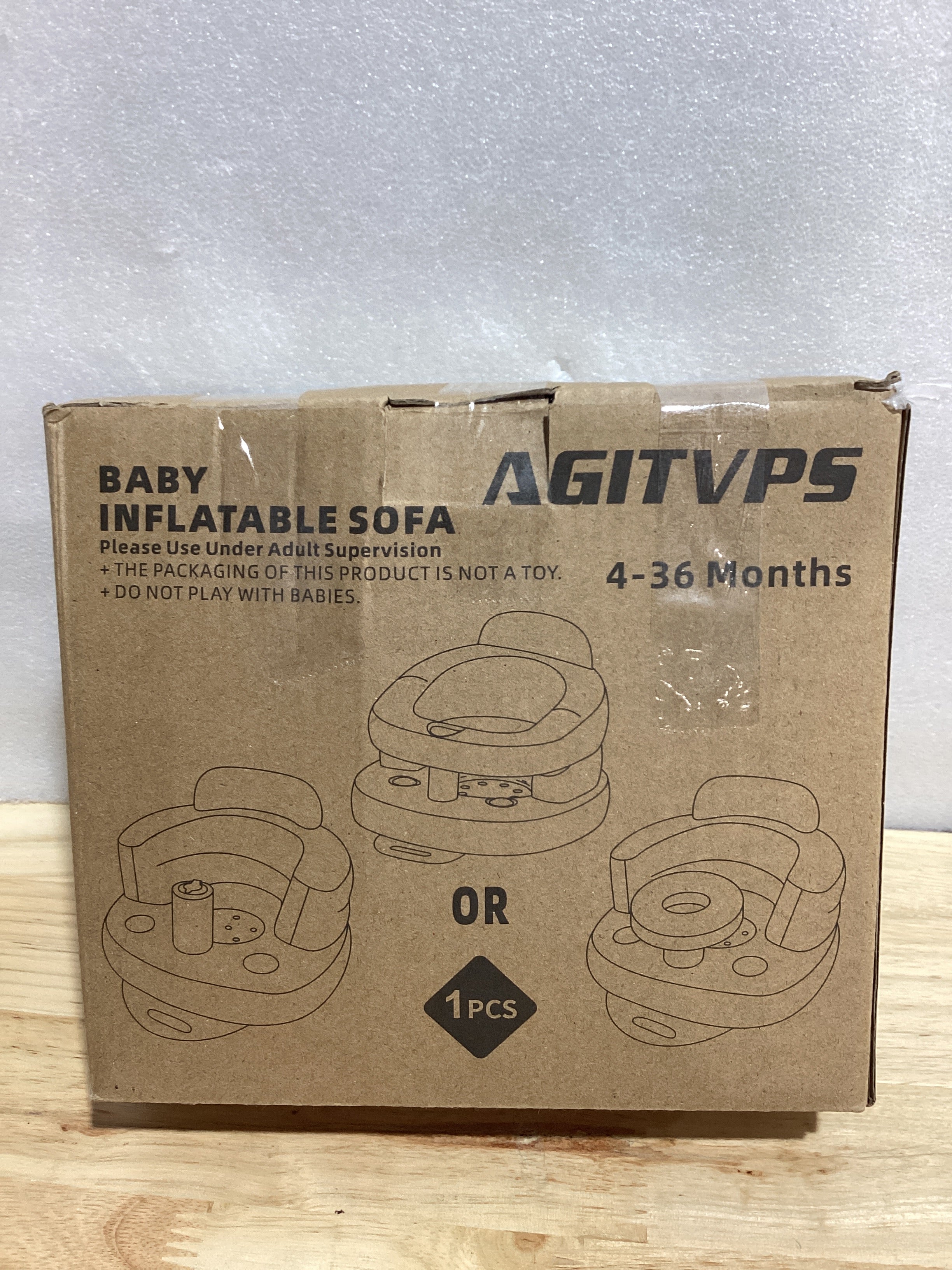AGITVPS Asiento de bebé inflable mejorado con bandeja para bebés de 3 a 36 meses, asiento de bumbo con bomba de aire integrada con bandeja, silla de bebé, asiento de piso para bebé, aprende a sentarse y alimentar (pilar-oliva)