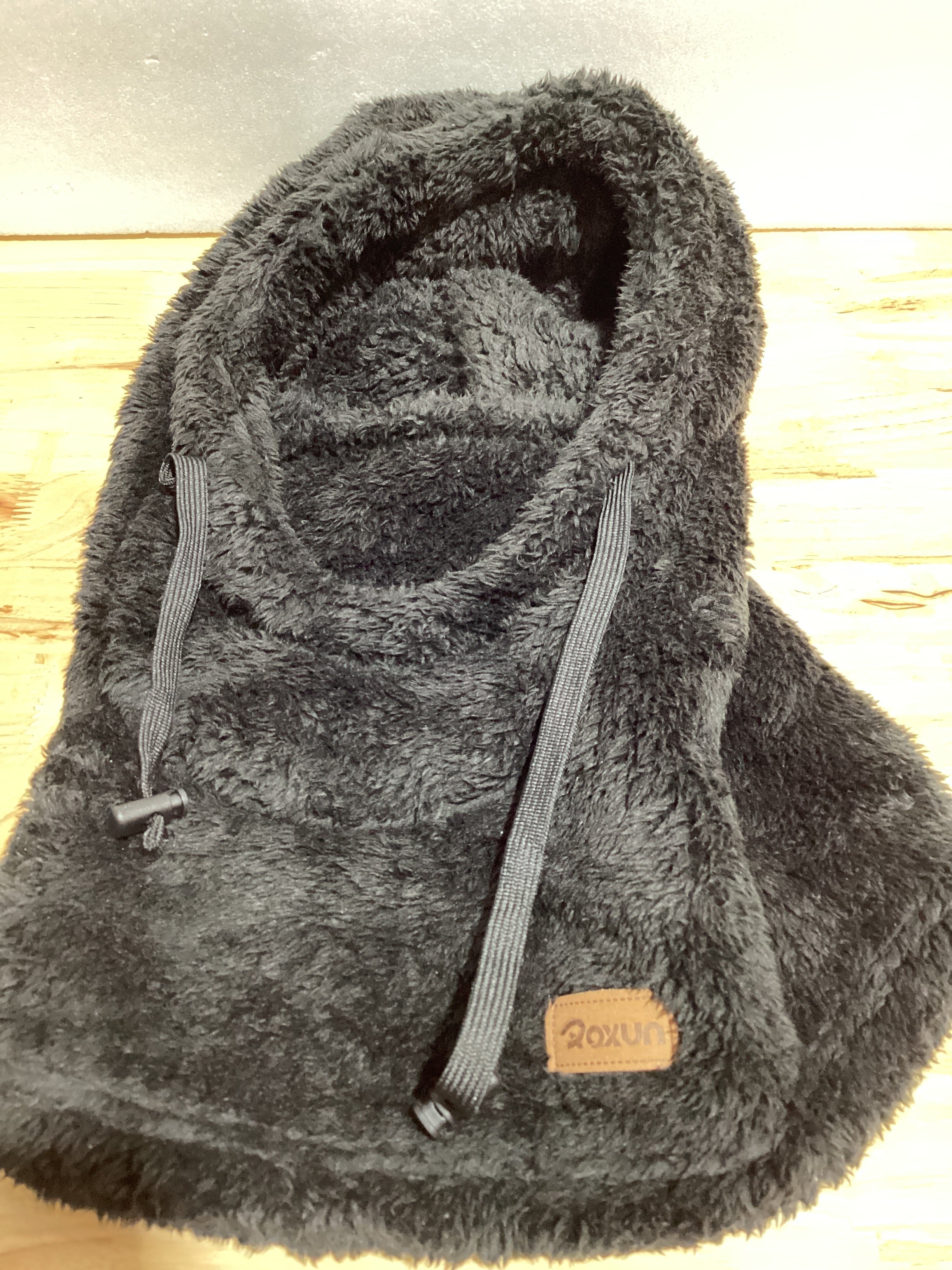 ROXUN Pasamontañas de forro polar, máscara facial paravientos, cubierta de cuello cálida para invierno, capucha para hombres y mujeres