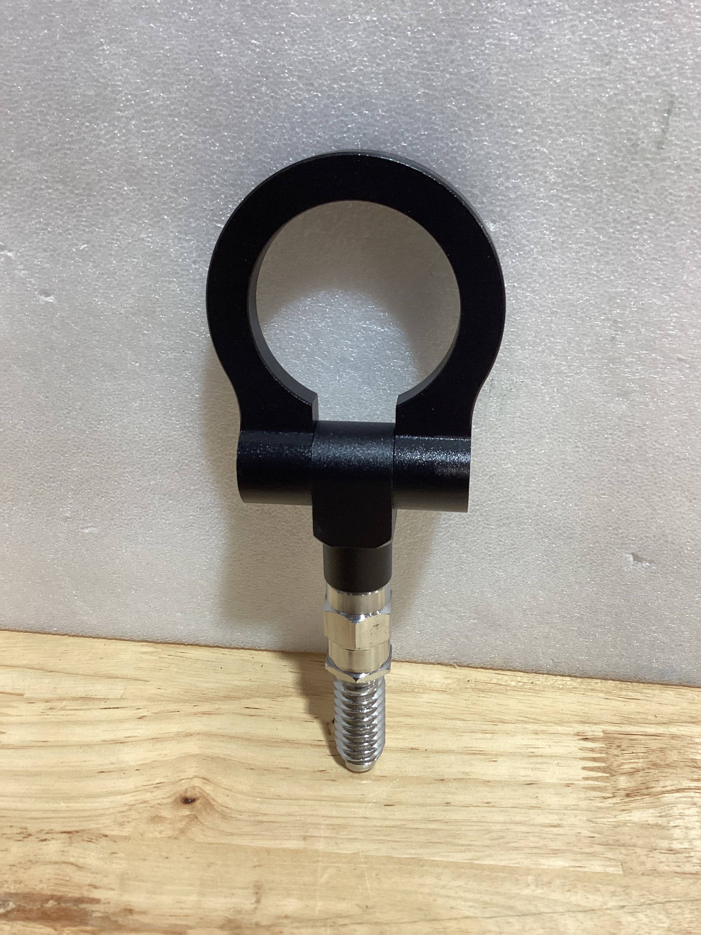 Gancho de remolque/universal para parachoques delantero de coche, gancho de remolque giratorio de metal duradero, 7.3 in, 0.118 in, 1 unidad, color negro