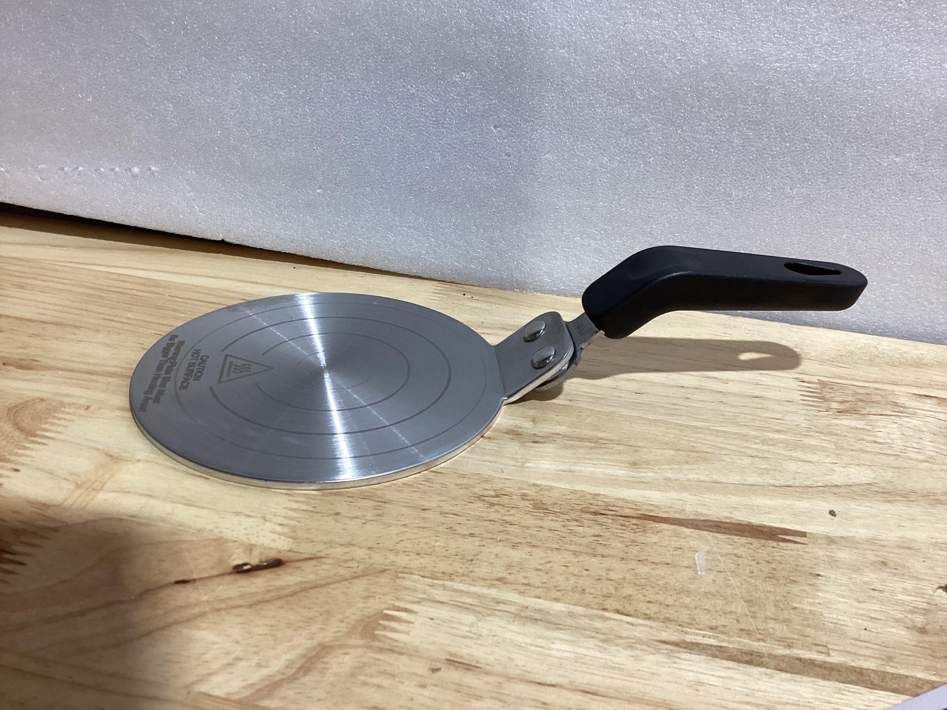 Placa Difusora de Calor, Placa Difusora de Acero Inoxidable de 20cm para Estufa a Gas, Difusor de Calor para Cocina de Inducción Adaptador para Olla Moka, Utensilios de Cocina para Café (20.1