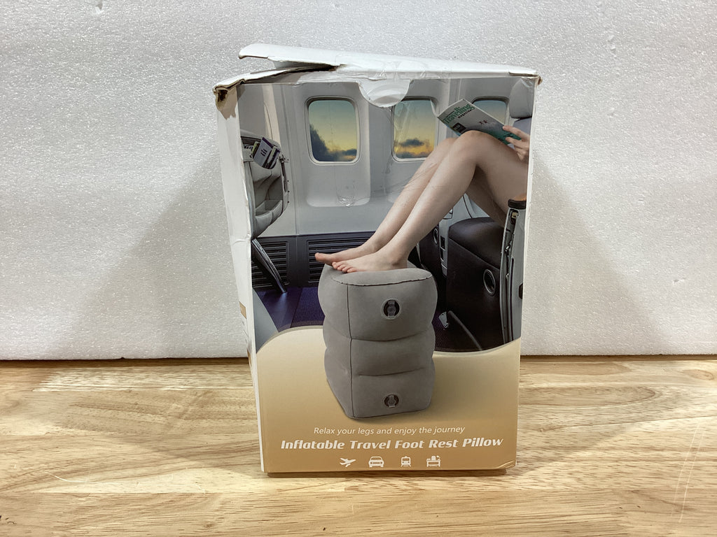 Reposapiés Inflable Sunany — Avión, Oficina y Hogar (Gris Oscuro)