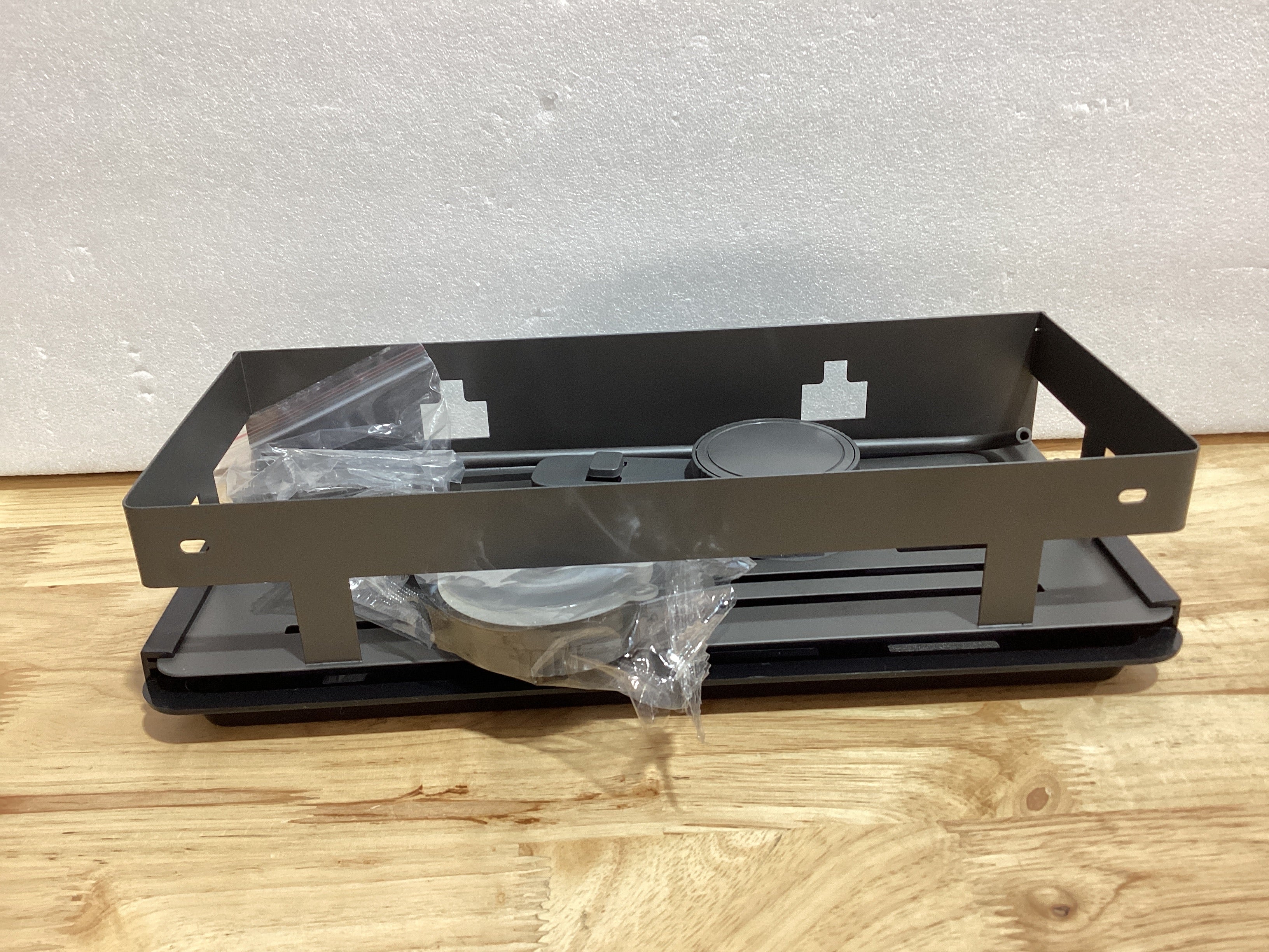 Organizador de Fregadero Cocina, Soporte Estropajo Fregadero Negro con Bandeja Drenaje, Multifuncional Porta de Fregadero sin taladrar para Cocina, Baño