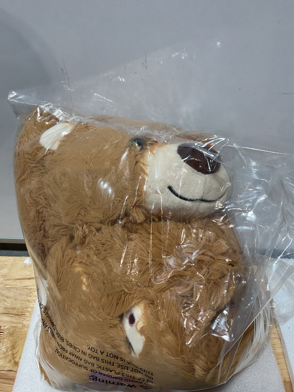 Peluche con Peso Mewaii Oso Café 23" – Almohadilla Térmica Removible, Ajustable 5 lbs