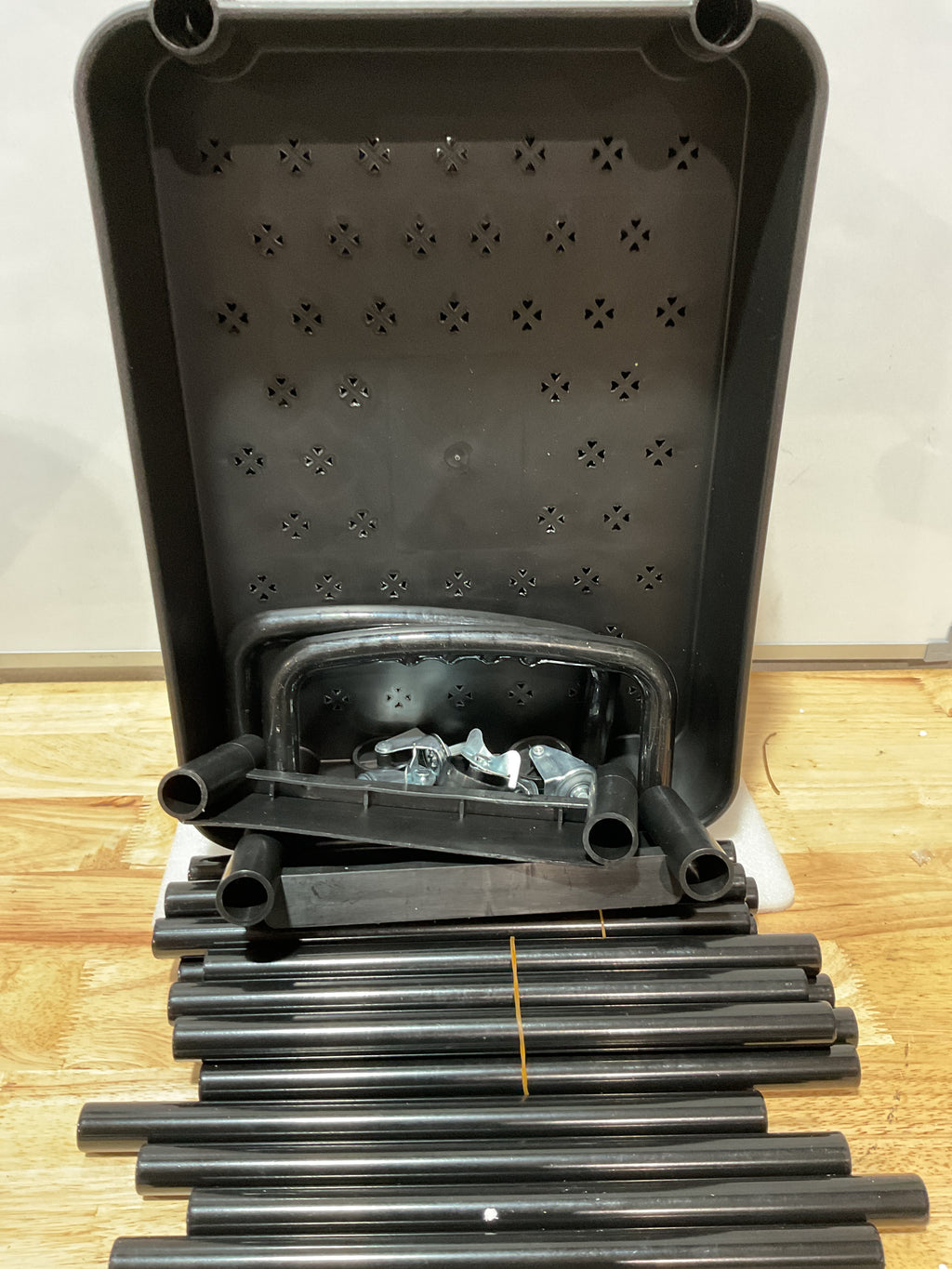 Carrito Organizador Calmootey 5 Niveles con Cajón y Ruedas – Negro