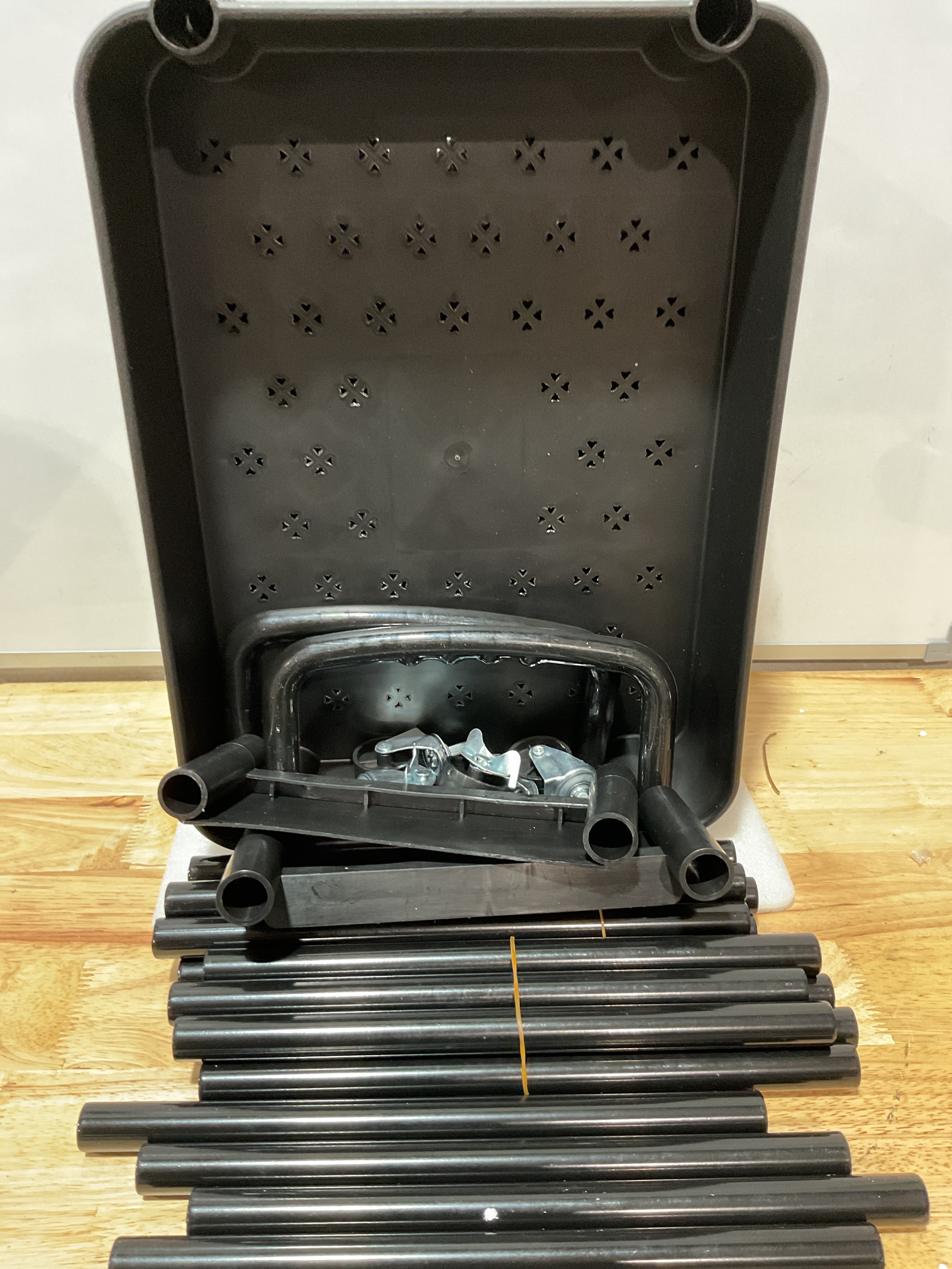 Carrito Organizador Calmootey 5 Niveles con Cajón y Ruedas – Negro