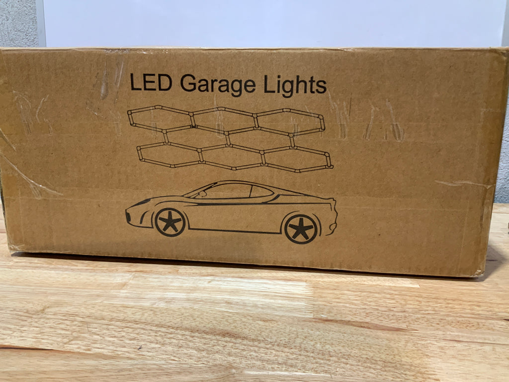 LZHOME Hexagon LED Garage Light 40000LM — 8 Paneles Hexagonales DIY