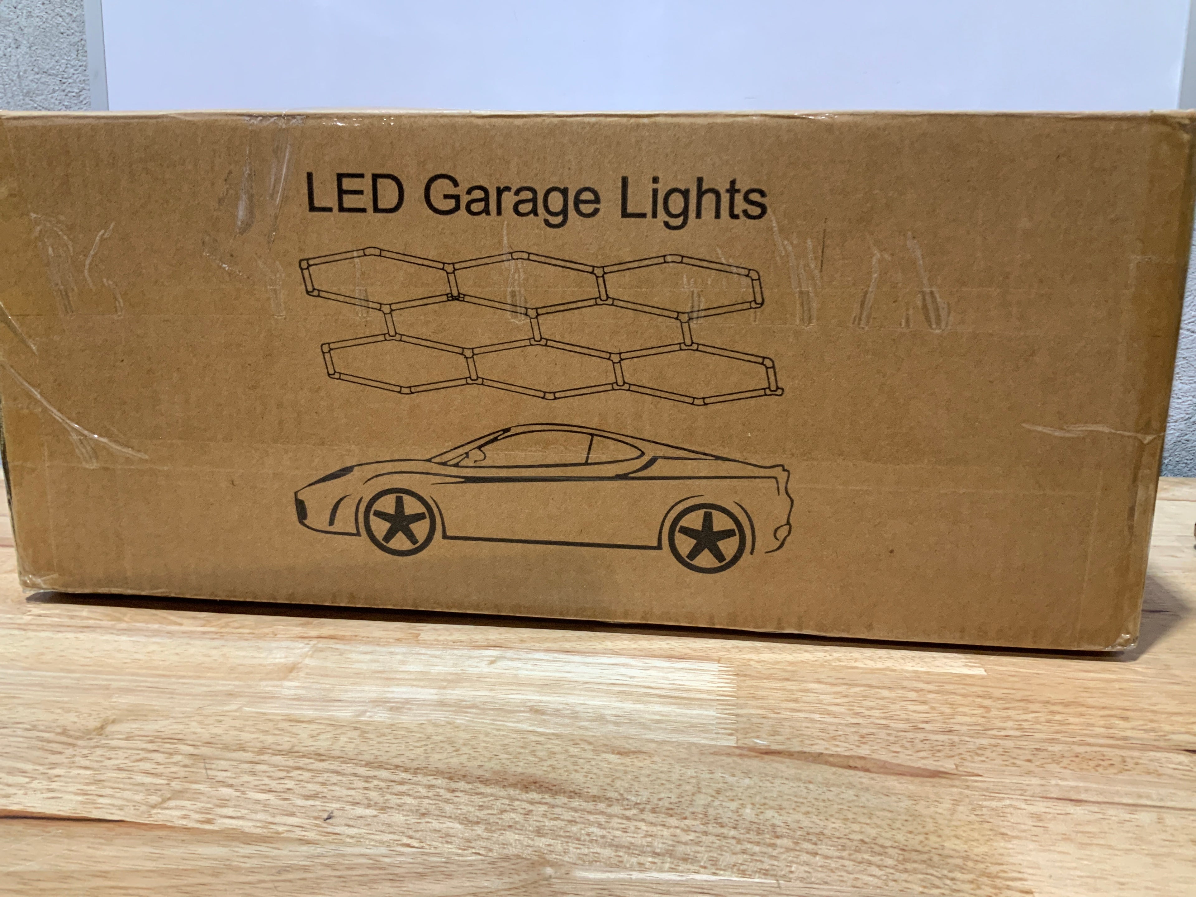 LZHOME Hexagon LED Garage Light 40000LM — 8 Paneles Hexagonales DIY