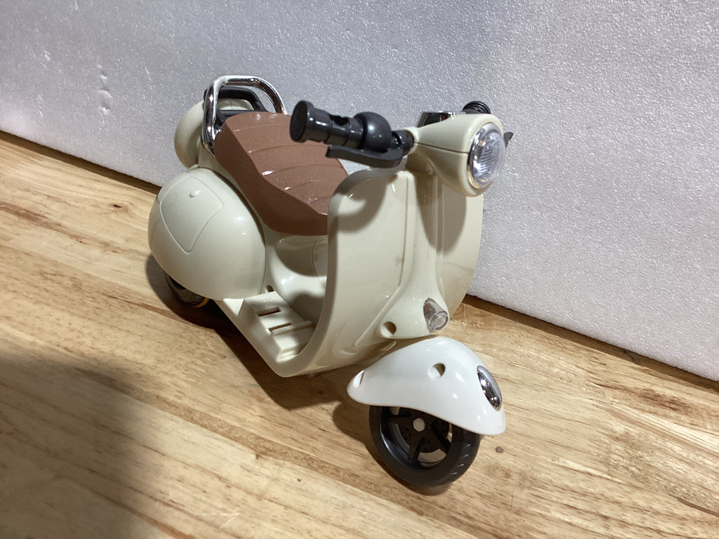 Juguete giratorio de scooter para conejillos de indias, juguete de motocicleta con luces y música, decoración de jaula con forma de scooter