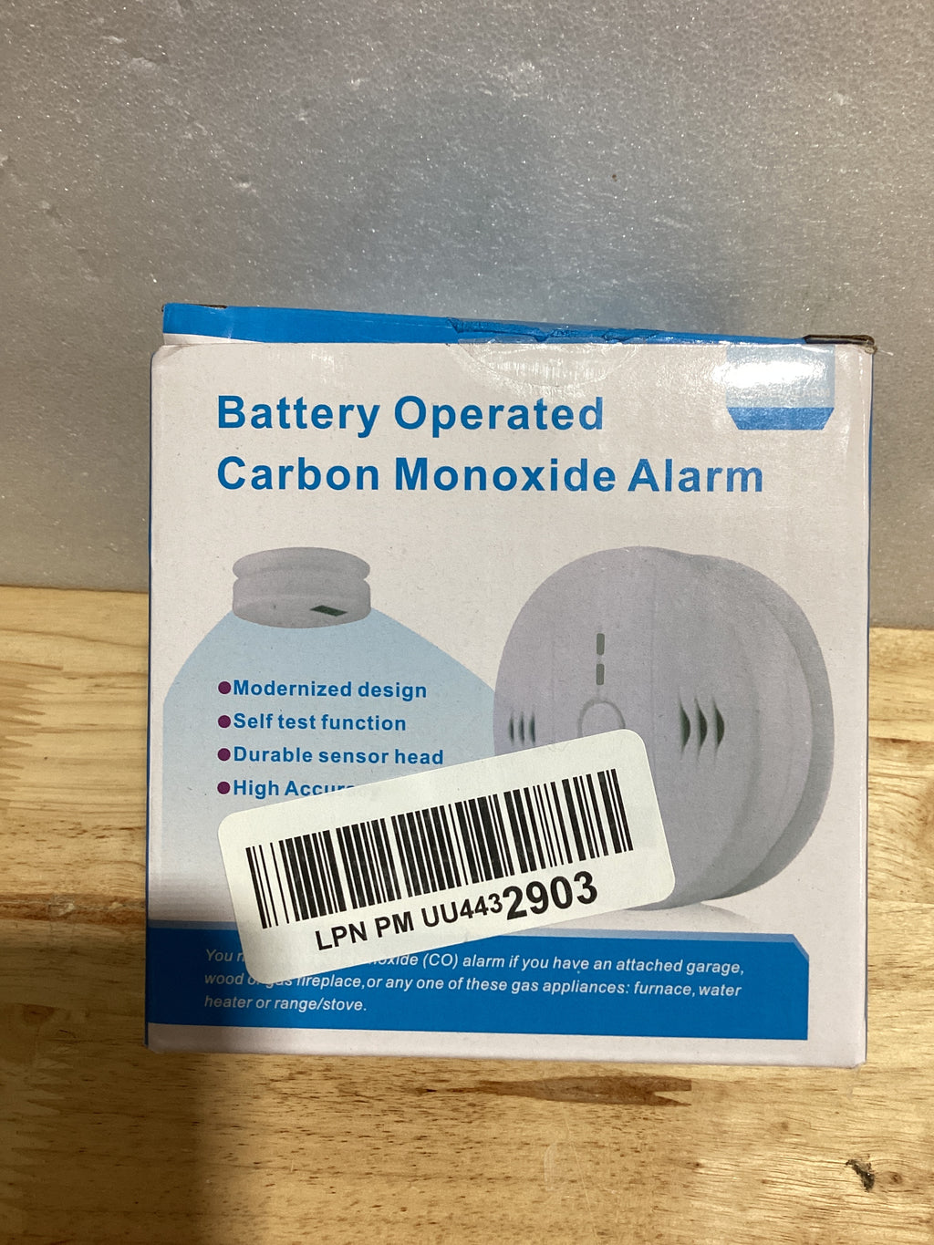 Paquete de 3 detectores de monóxido de carbono, detector de CO, alarma de monóxido de carbono, detector de CO2 alimentado por batería con pantalla LCD, detector de monóxido de carbono, estándares UL2034