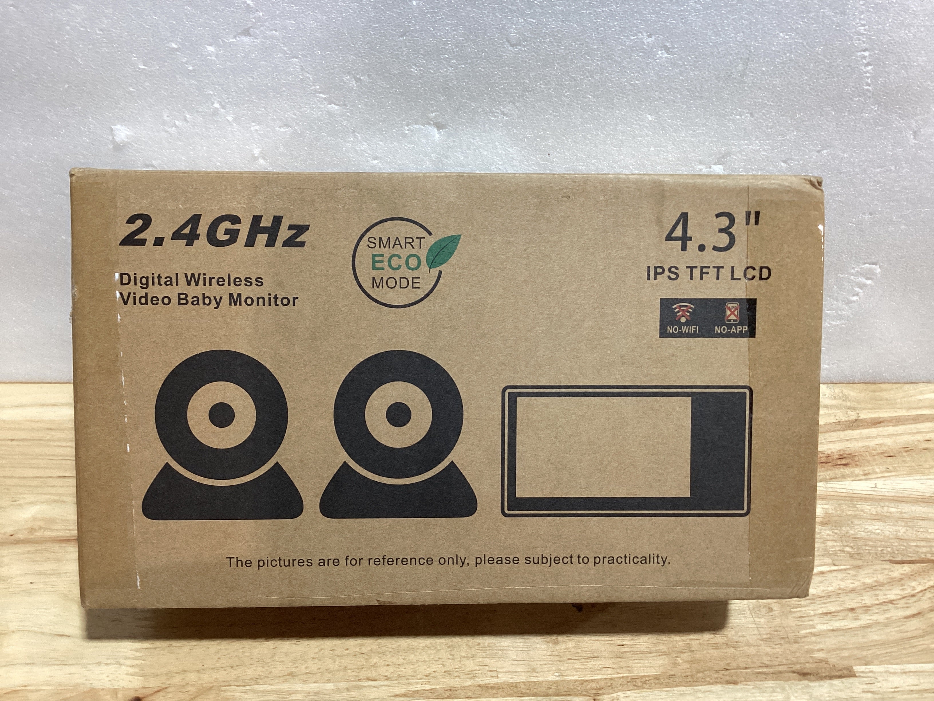 Monitor de Bebé Digital Inalámbrico 4.3" LCD | Cámara de Video Smart ECO 2.4 GHz