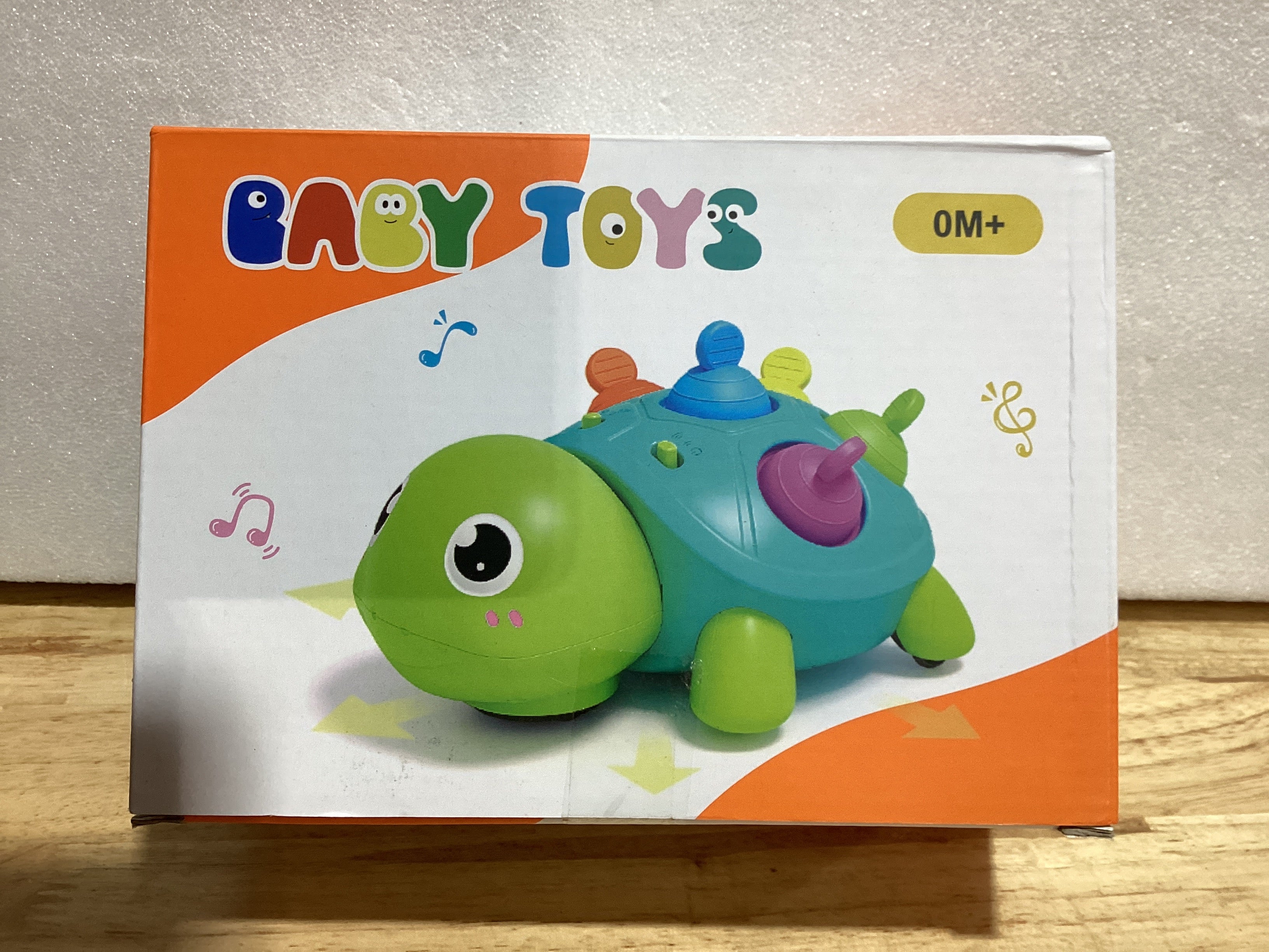 Juguetes musicales de tortuga para bebés de 6 a 12 meses, juguetes musicales con luz para bebés, juguetes para el tiempo de barriga, desarrollo, juguetes para gatear para niños de 7 8 9 10+ meses
