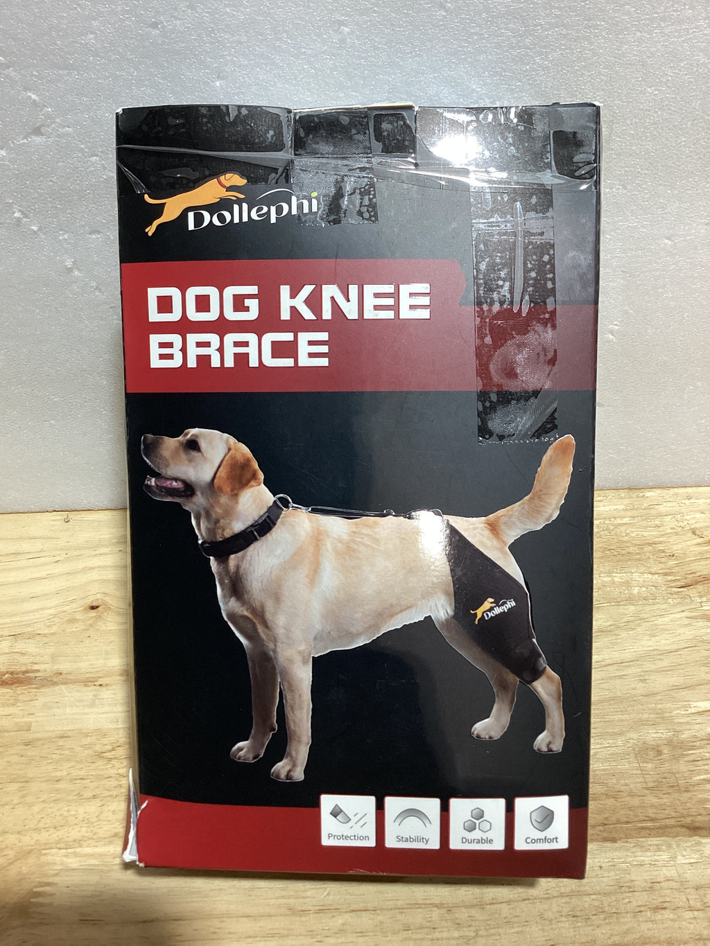 Rodillera para Perro Talla L | Soporte Ligamento Cruzado Anterior con Compresa Fría/Caliente (Pierna Derecha)