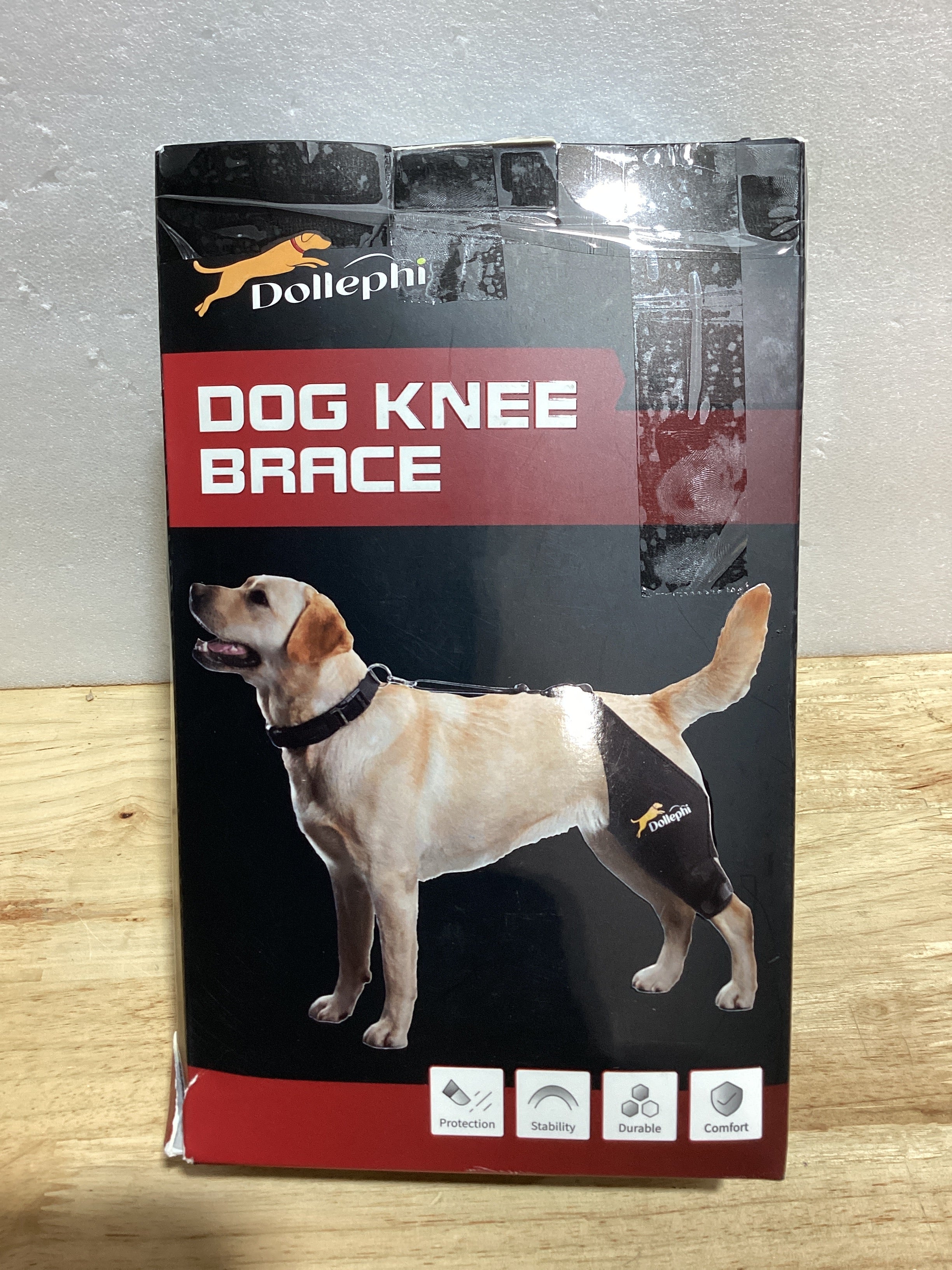 Rodillera para Perro Talla L | Soporte Ligamento Cruzado Anterior con Compresa Fría/Caliente (Pierna Derecha)