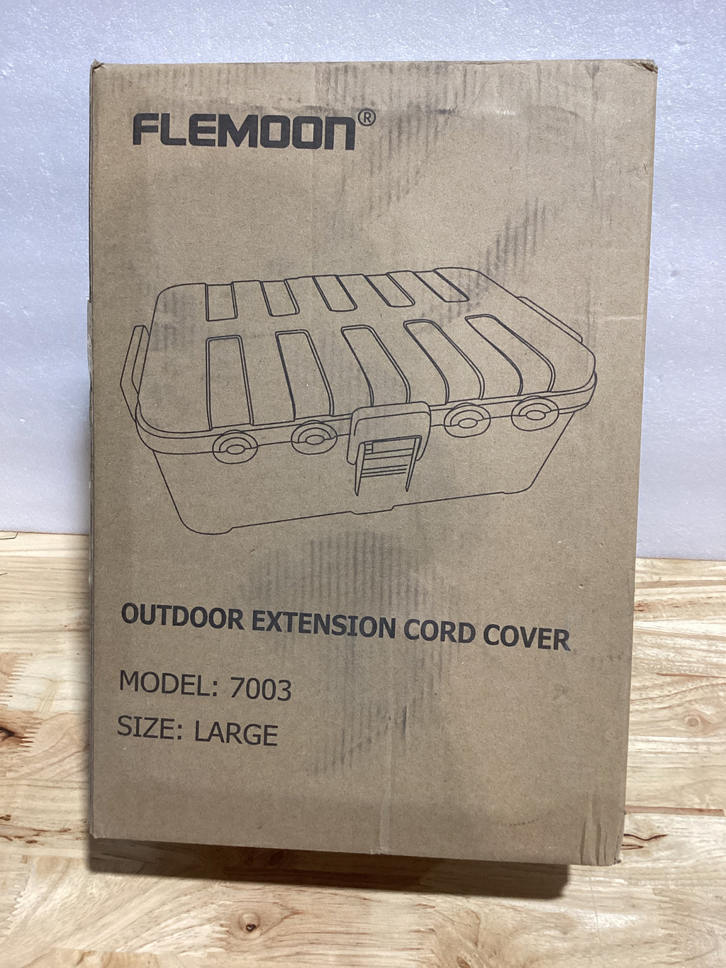 Flemoon Caja eléctrica grande para exteriores (12.5 x 8.5 x 5 pulgadas), caja de salida impermeable IP54 con 9 cables de extensión para exteriores, cubierta de seguridad resistente a la intemperie