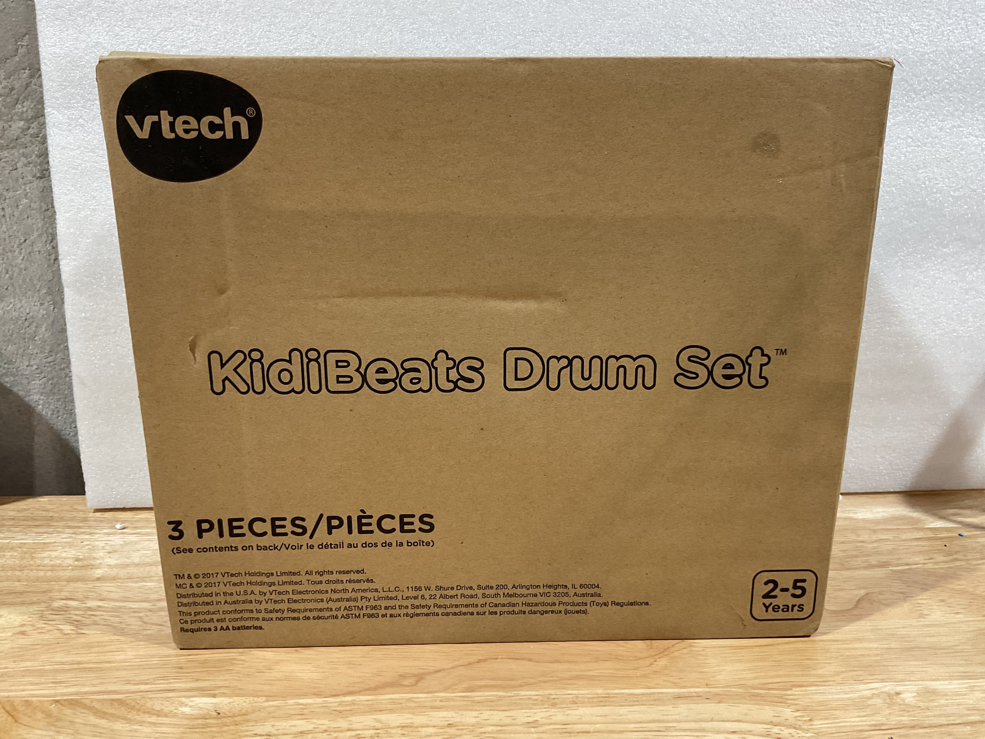 Batería Musical VTech KidiBeats – 4 Modos de Juego, Luces LED y 9 Melodías para Niños de 2 a 5 Años