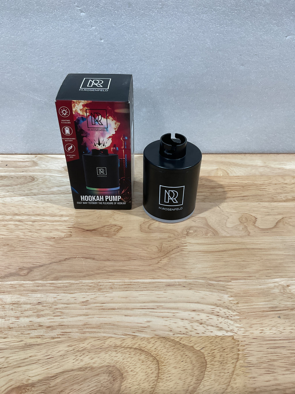 Bomba Eléctrica para Hookah con Batería 1300 mAh – Portátil, Silenciosa y con Luces LED Ambiente