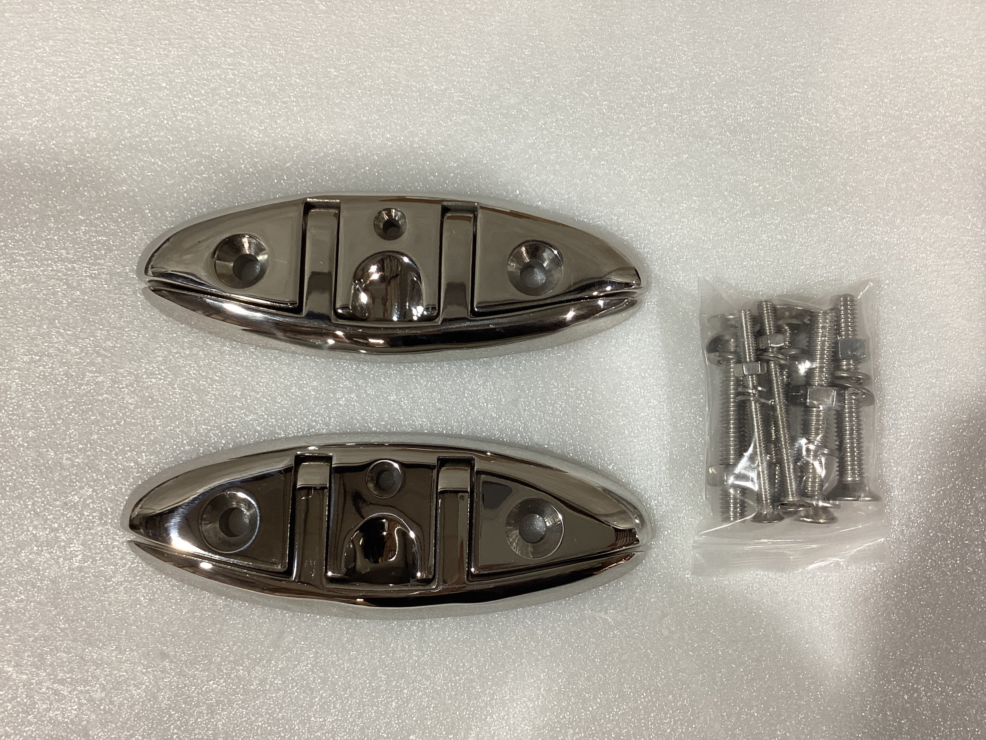 Jecoupoon Cleats Marinos Abatibles 6" Acero Inoxidable 316 — 2 pcs