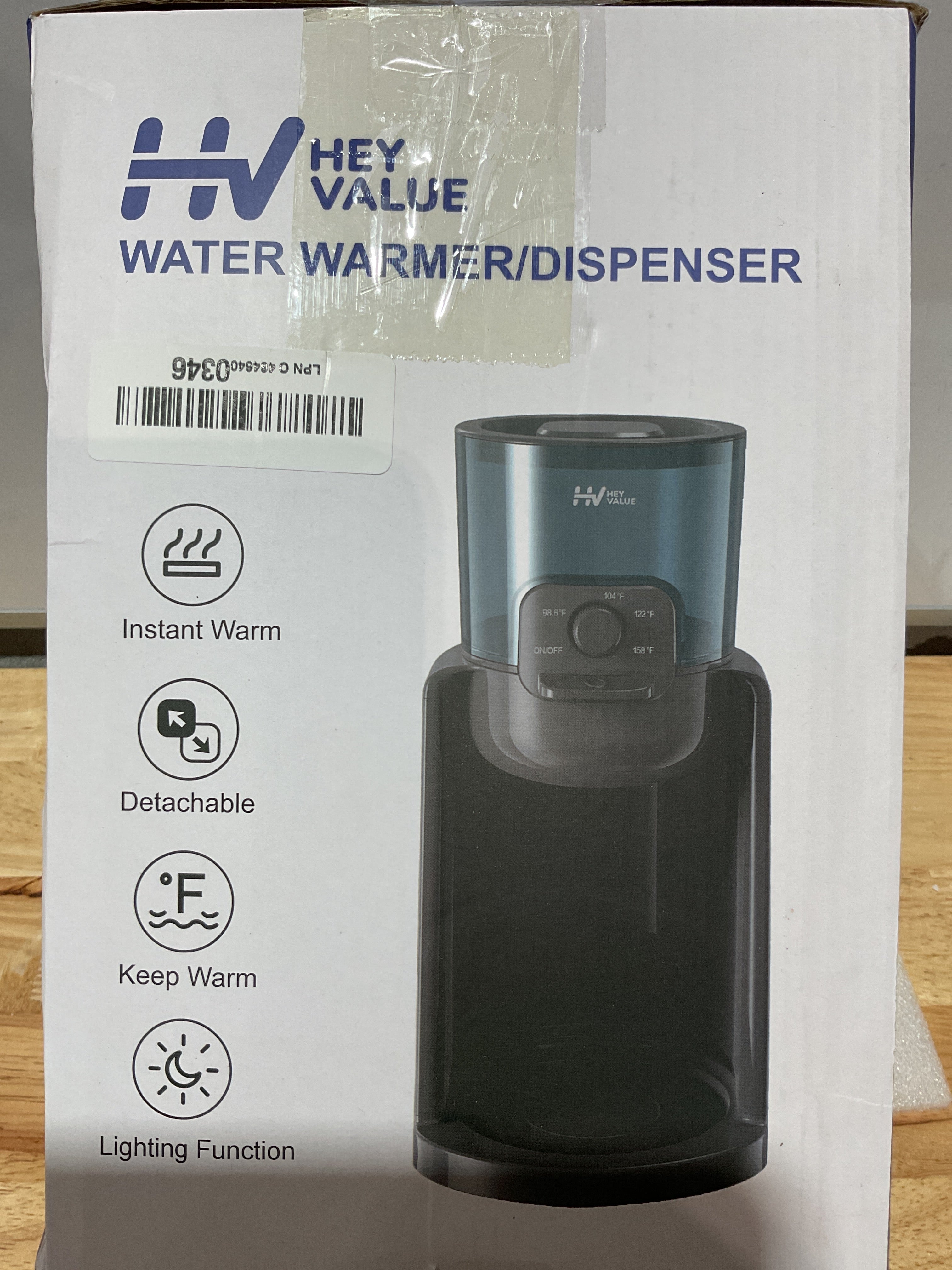 Calentador de Agua HEYVALUE para Biberones — 4 Temperaturas, Luz Nocturna y Mantén Caliente 72H