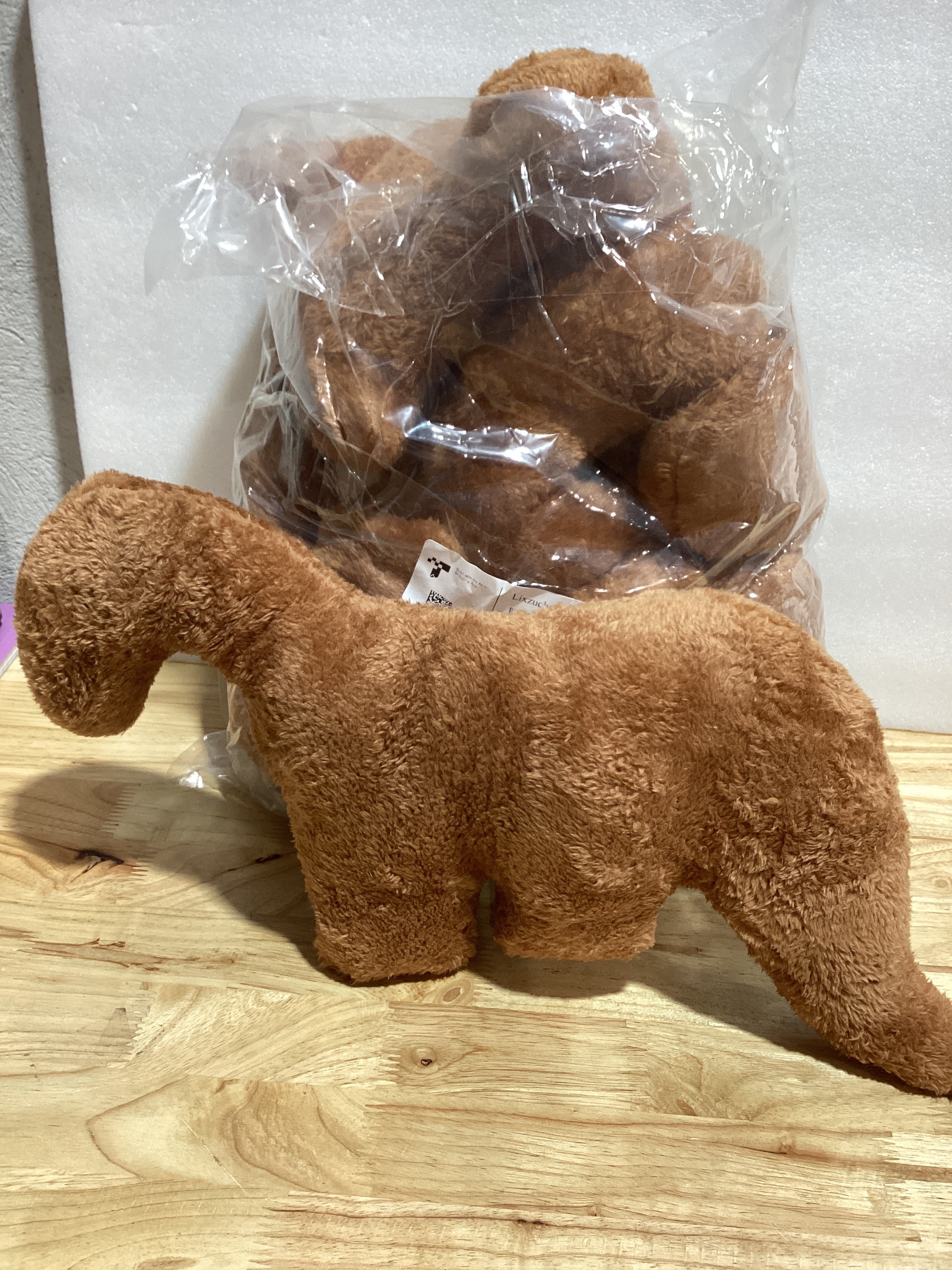 Almohadas de Peluche Dino Nugget Pack x5 – Dinosaurio Nugget de Pollo, Regalo para Niños y Decoración de Fiestas