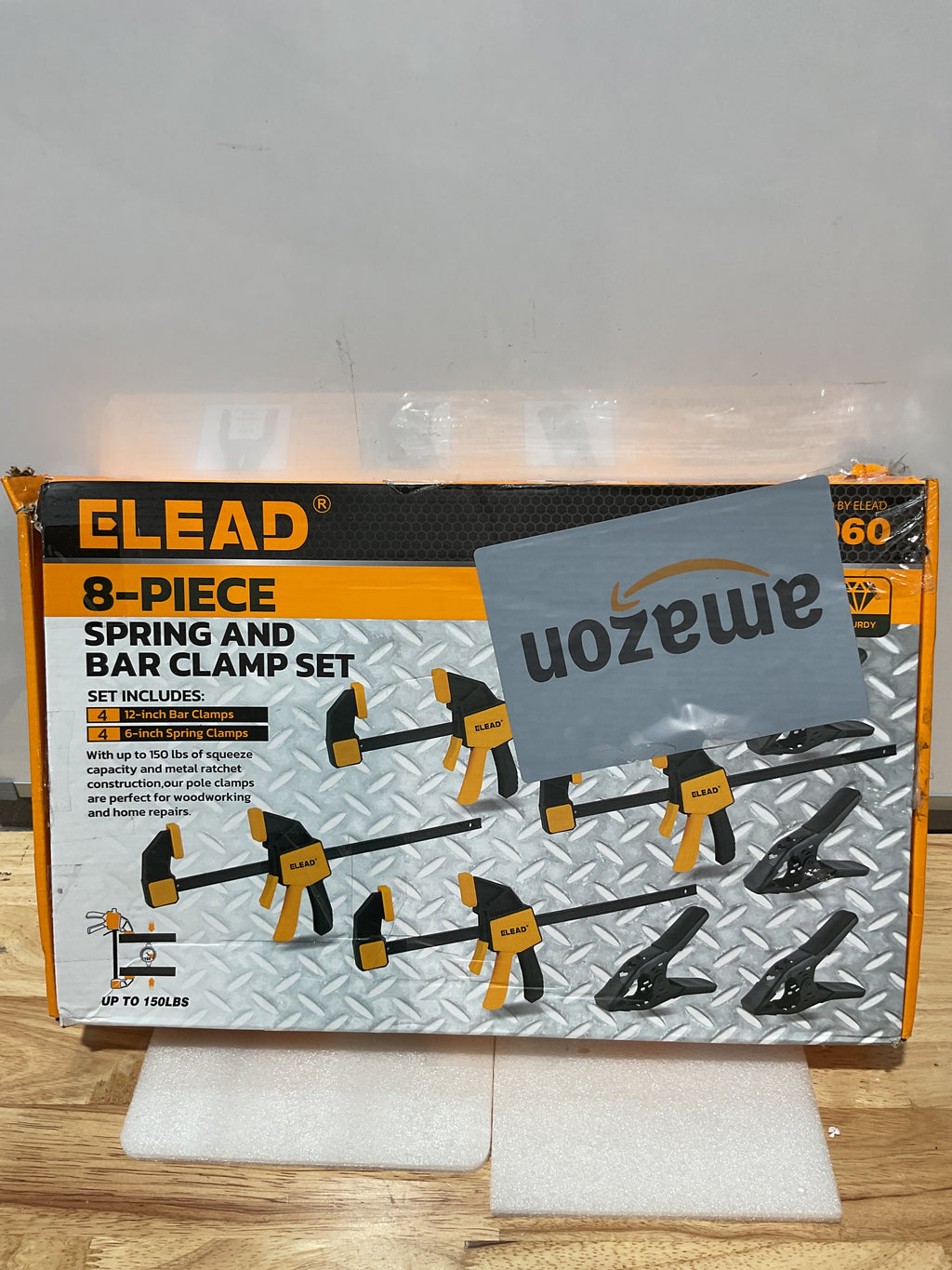 Kit de 8 Prensas para Carpintería – 4 Barras de 12" + 4 Prensas de Resorte de Metal