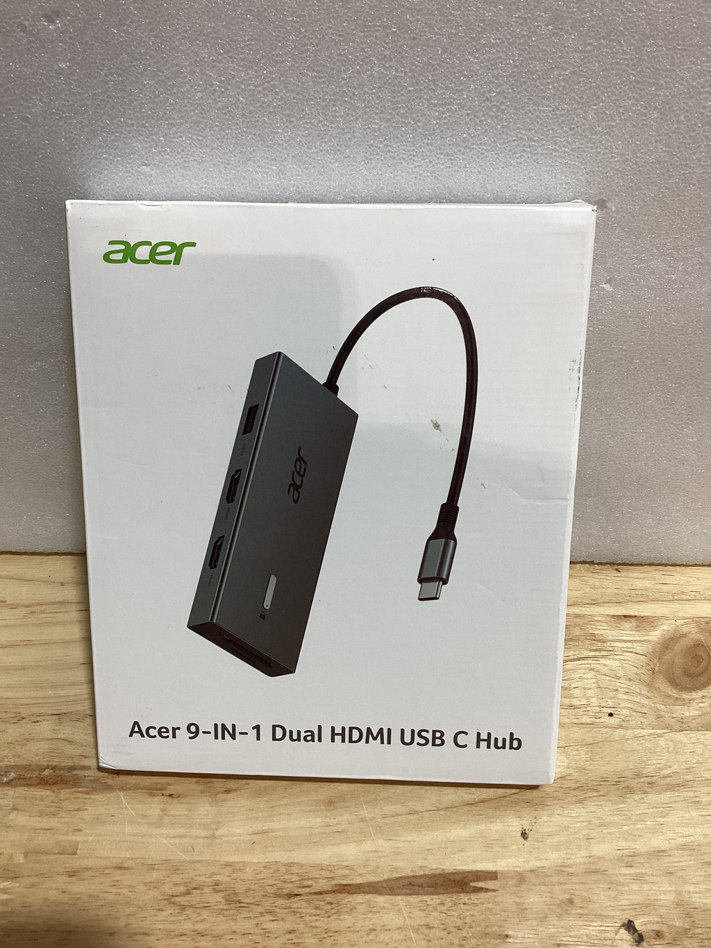 Docking Station USB-C Acer 9 en 1 — Doble Monitor HDMI 4K@60Hz, 100W PD, USB 3.0, SD/MicroSD