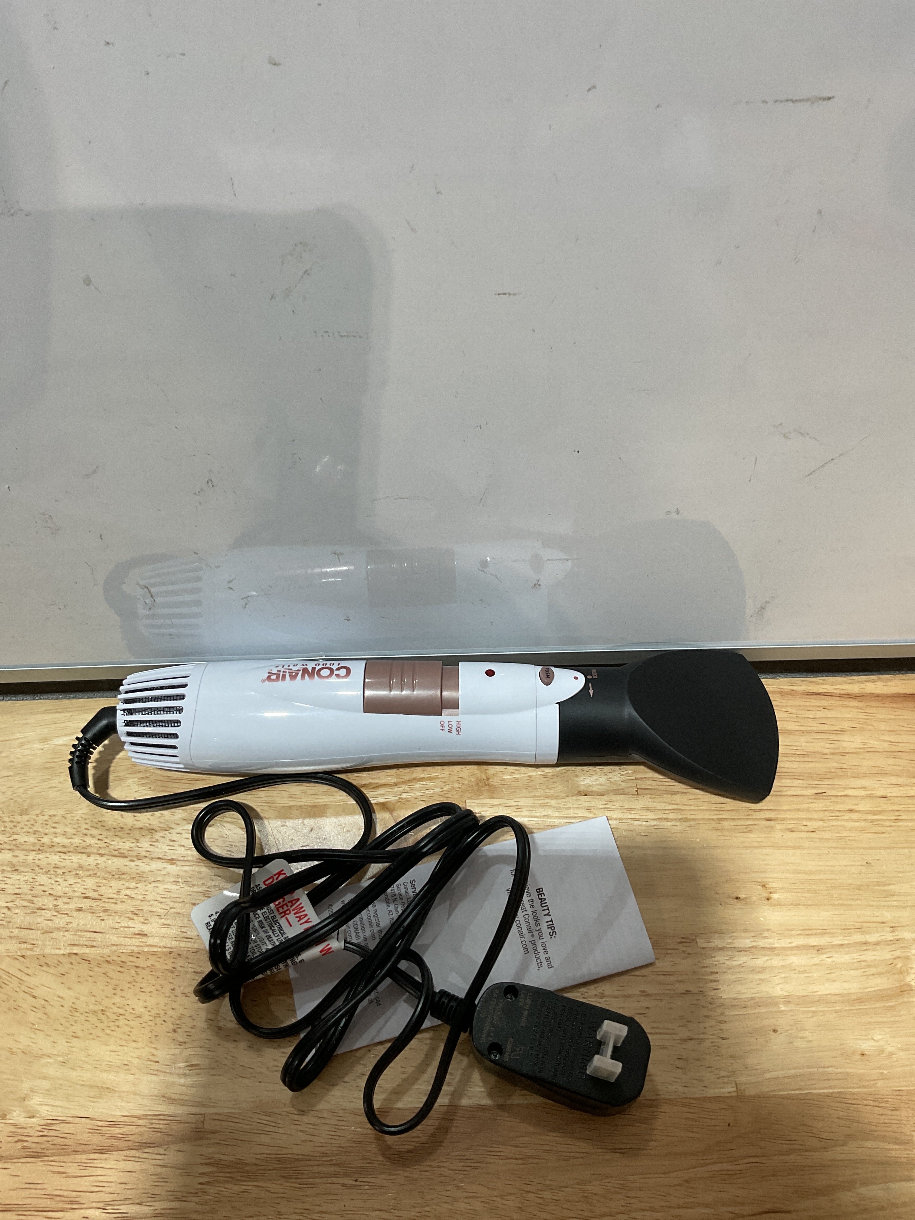 Cepillo de Aire Caliente Conair Double Ceramic 3 en 1 | Rizos y Liso
