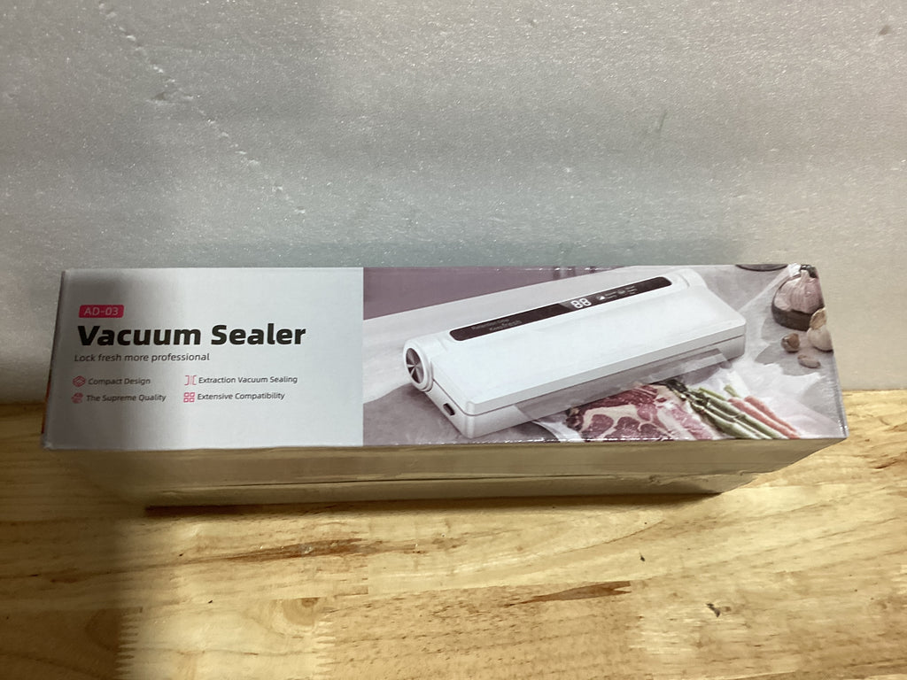 Selladora al Vacío para Alimentos – 75KPA, Modos Seco/Húmedo, Temporizador Digital, Incluye 20 Bolsas, Compacta y Liviana para Cocina del Hogar
