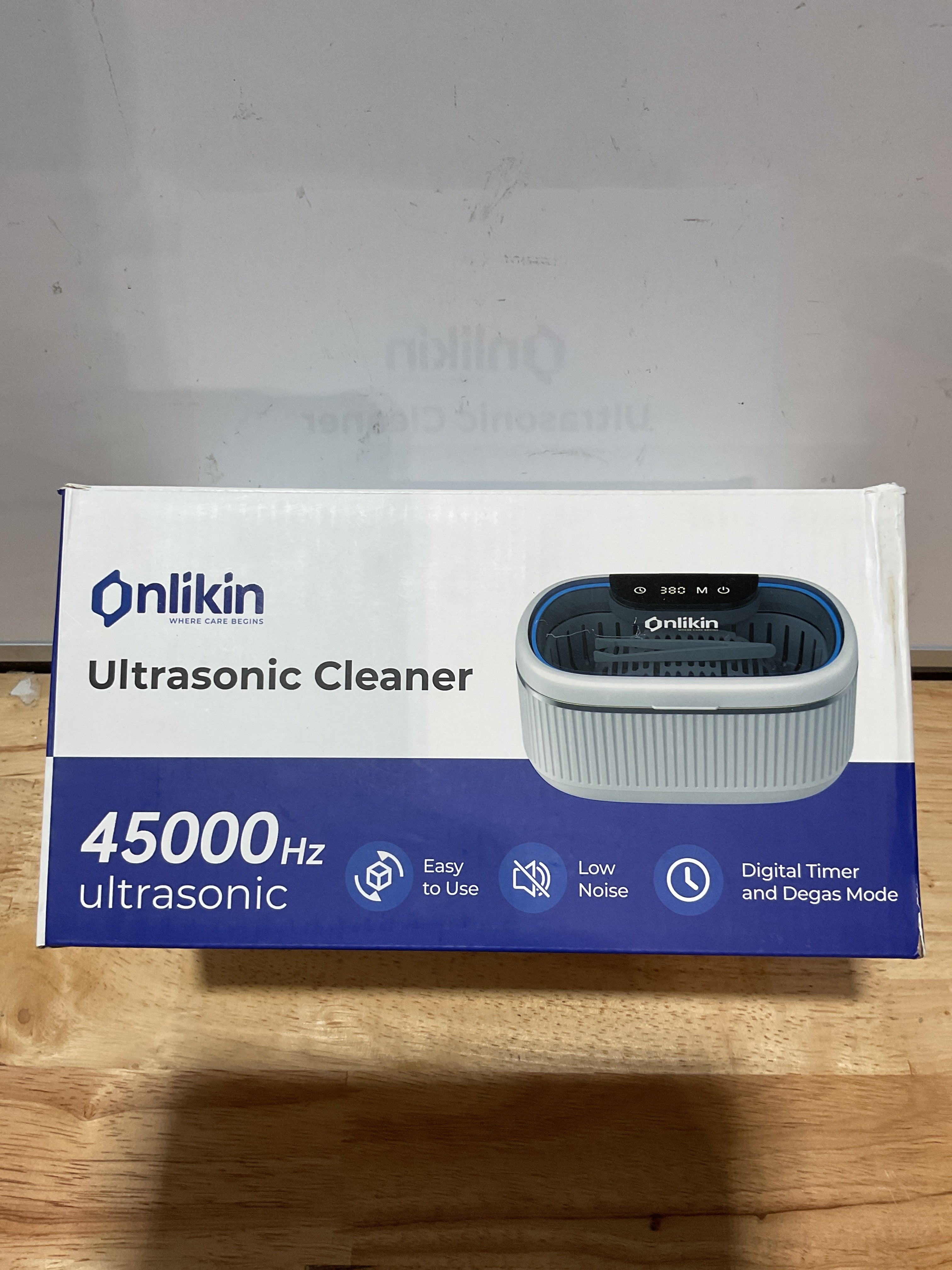 Limpiador Ultrasónico Onlikin 35W para Joyería y Accesorios — 45KHz, 20oz, Acero Inoxidable
