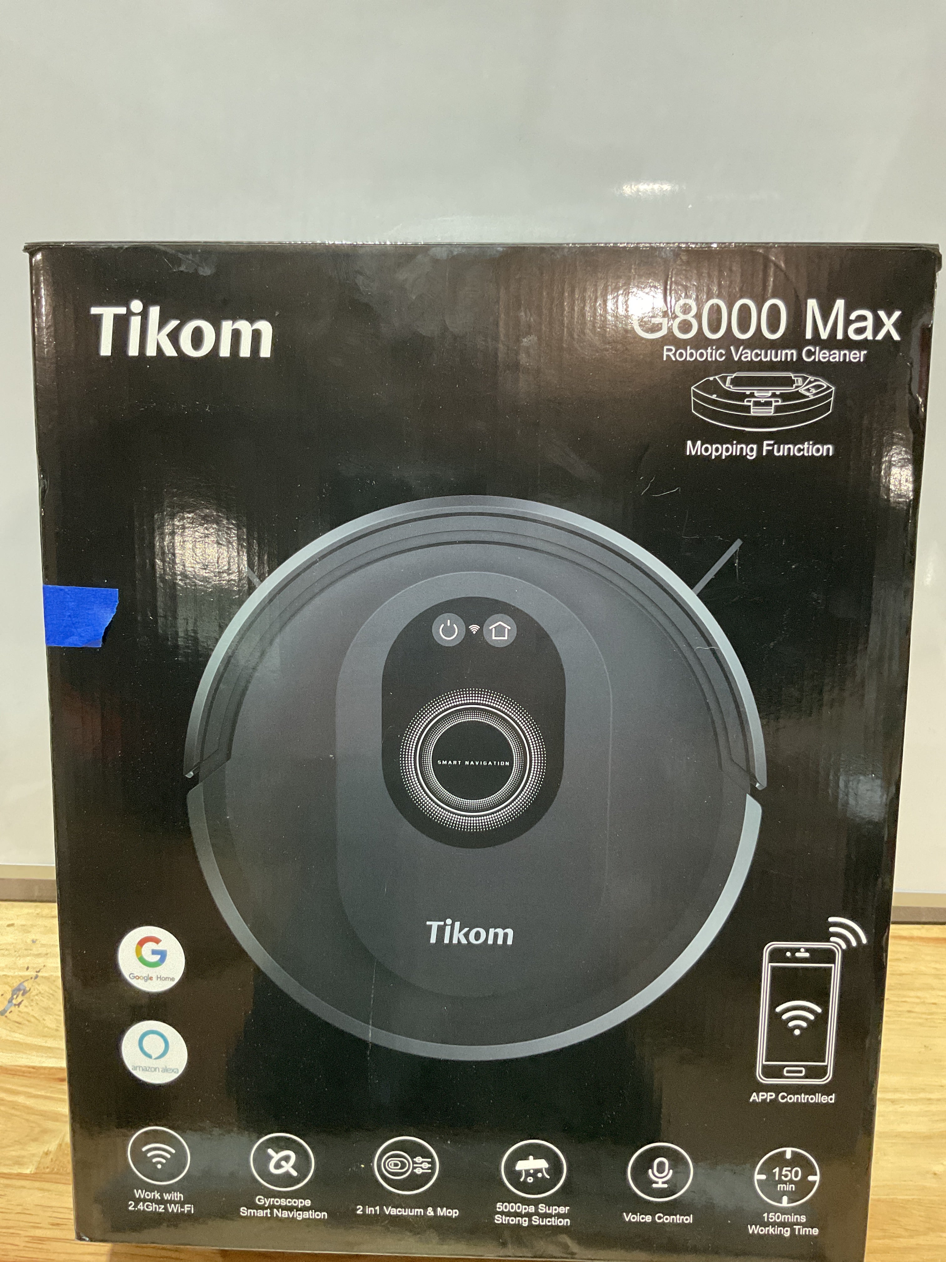 Robot Aspiradora y Trapeadora Tikom G8000 Max — 5000Pa