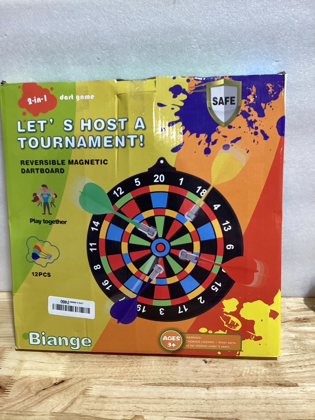 Diana Magnética con 12 Dardos para Niños 6-14 Años — Juego Seguro para Interior y Exterior