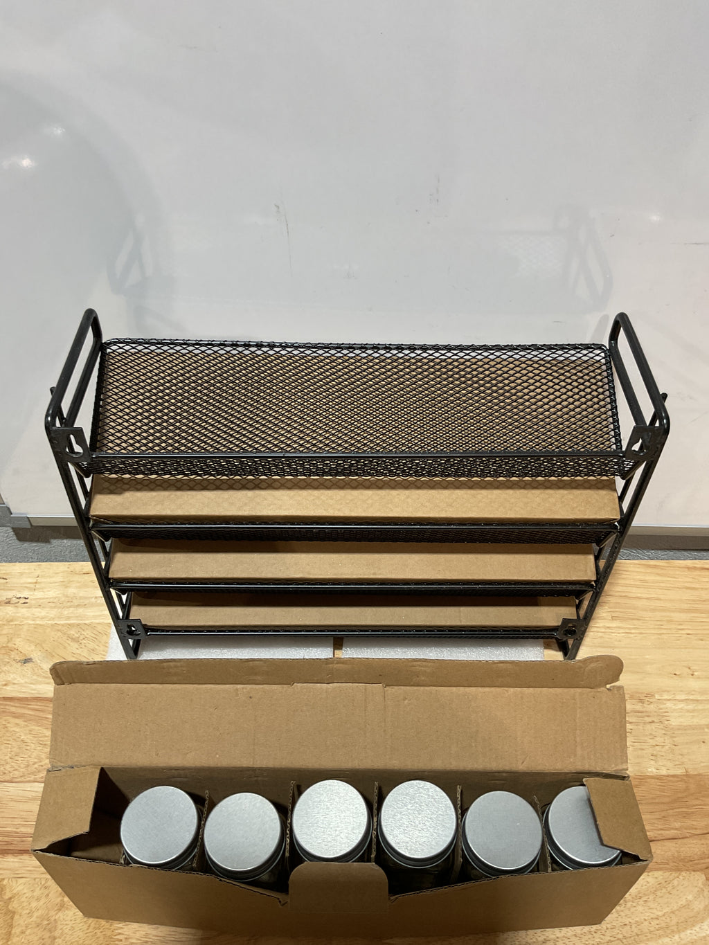 SpaceAid Organizador de Especias – 28 Frascos, 386 Etiquetas, Marcador y Embudo, Negro